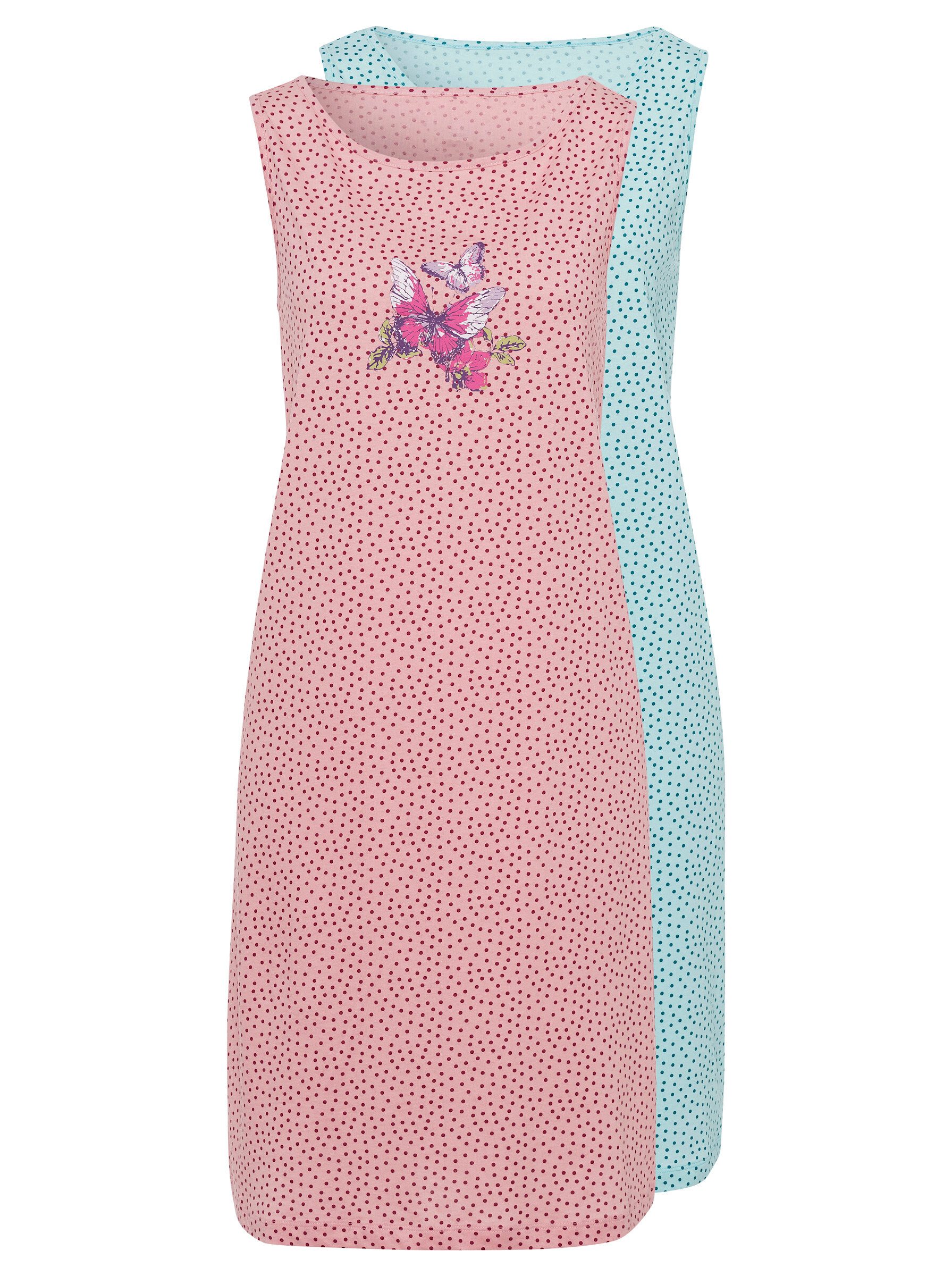 Sieh an! Nachthemd Nightshirt Ärmellos (2-tlg)