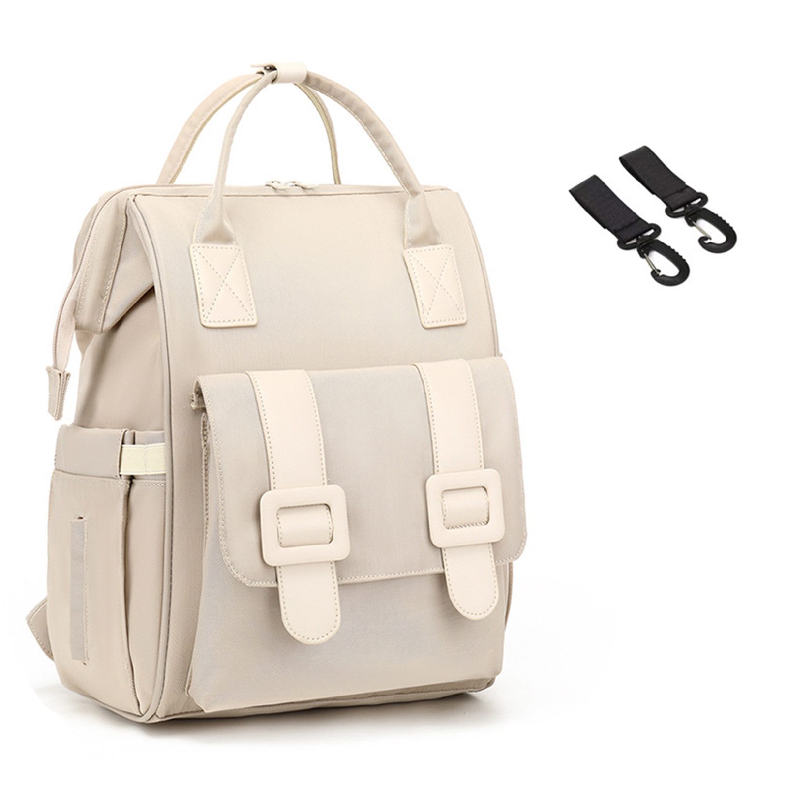HAUSS SPOLE Wickelrucksack Baby Wickelrucksack Wickeltasche Rucksack mit Windelunterlage (Windeln Babyflasche Milchfläsche Rucksack Tasche mit USB-Anschluss, Babytasche, Wickelrucksack, Multifunktional), mit Kinderwagen-Haken