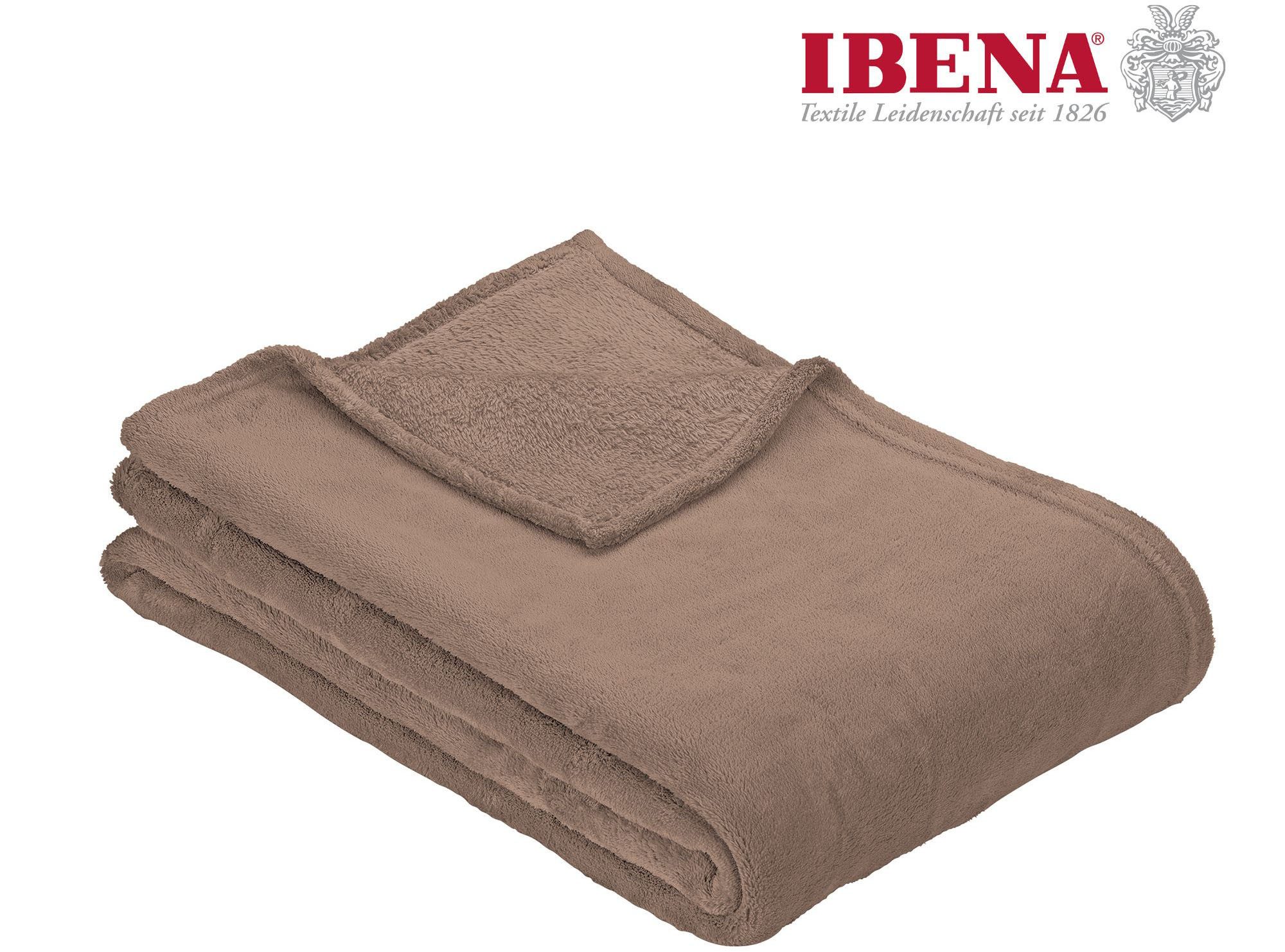 Wohndecke Uni Fleecedecke Olbia, IBENA, einfarbig günstig online kaufen