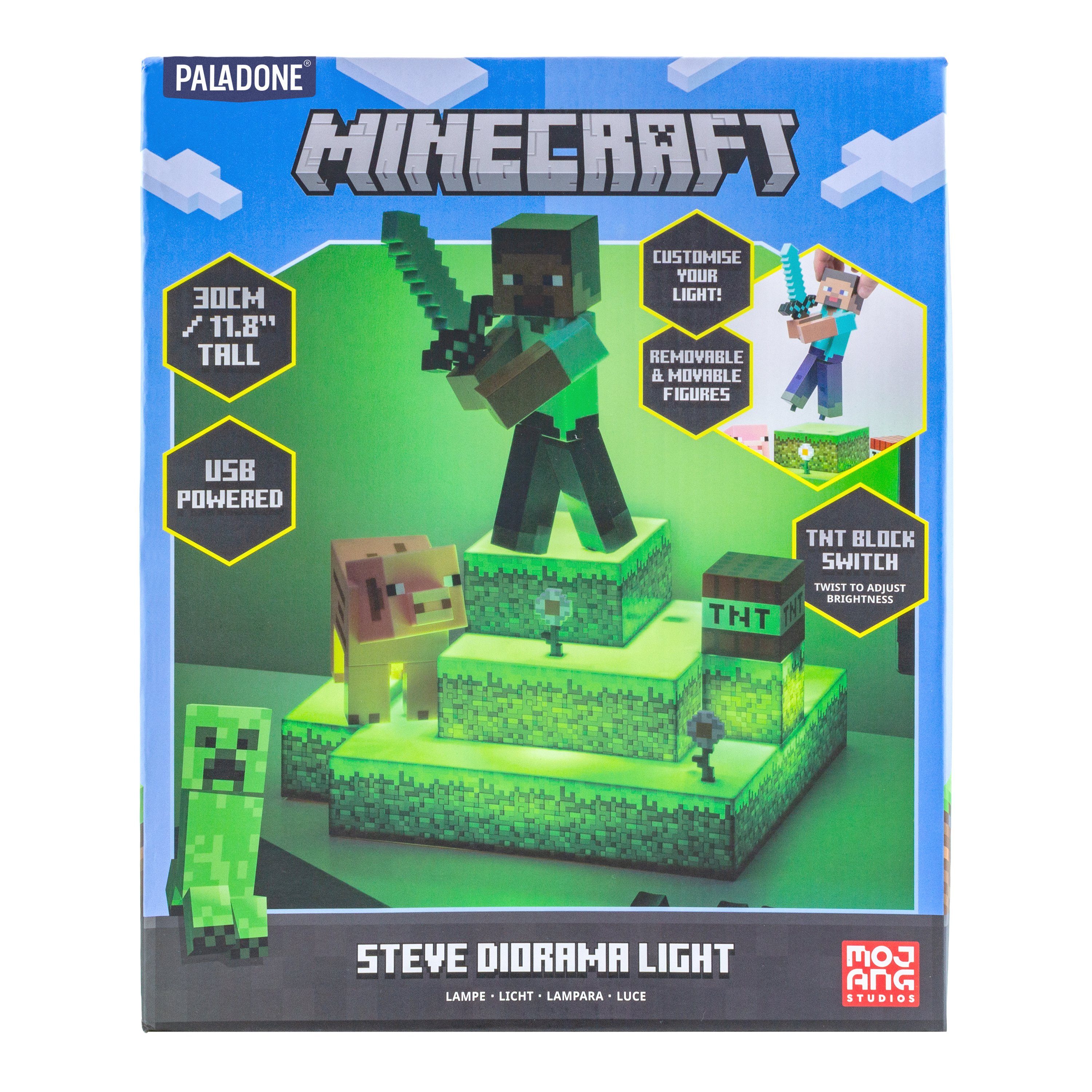 LED Steve Leuchte Diorama Dekolicht Paladone Minecraft