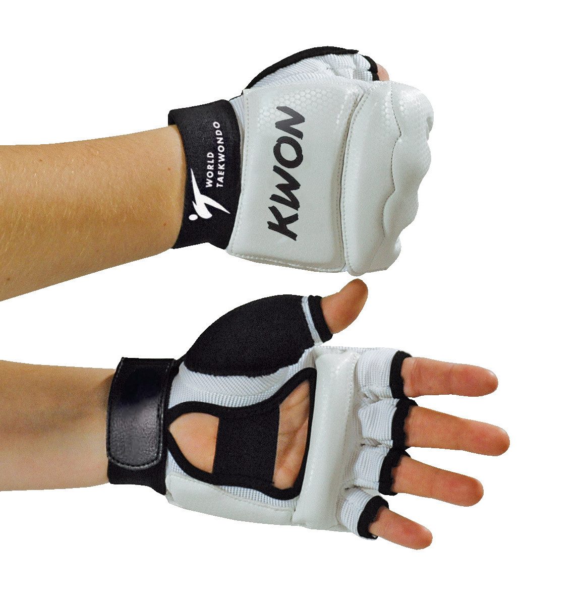 KWON PU-Handschuhe WT World Taekwondo Verband Faustschutz Handschutz WTF Faustschützer (Paar) WT Regelwerk, offizielles Produkt