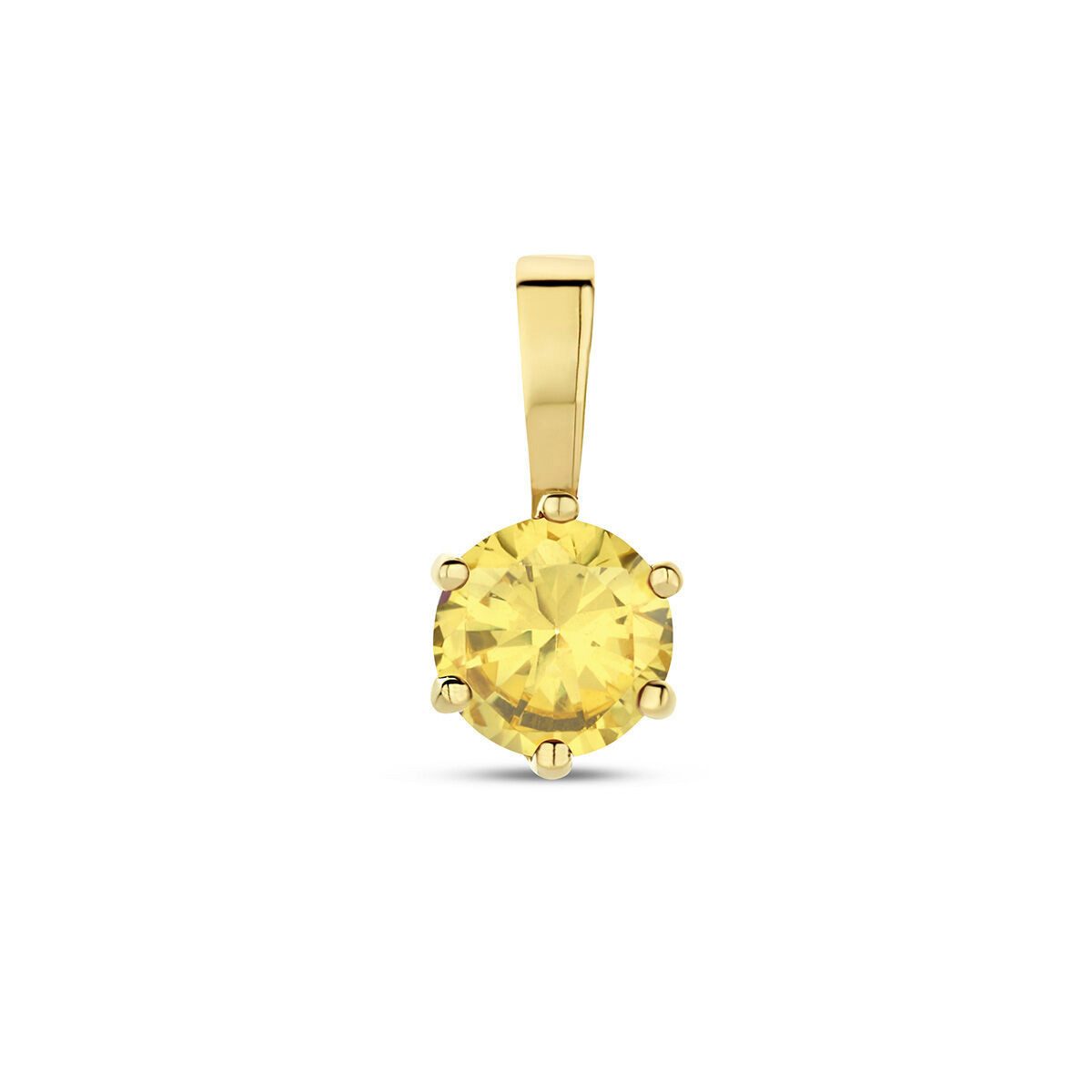 NICEANDnoble Kettenanhänger 585er Gelbgold Kettenanhänger Zirkonia citrin-g günstig online kaufen