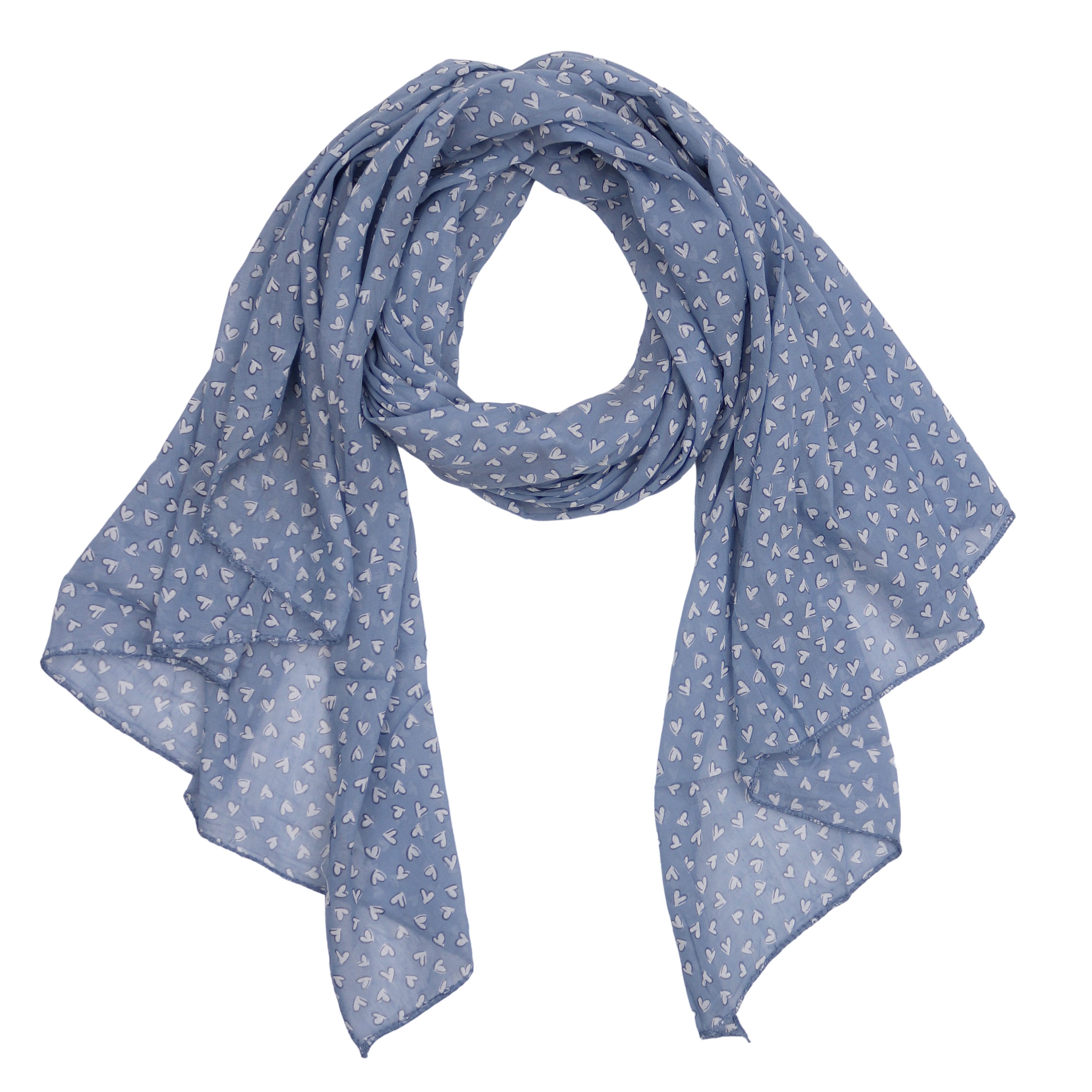 Modeschal Asymmetrischer Schal, Made in Italy 20% Seide 80% Baumwolle