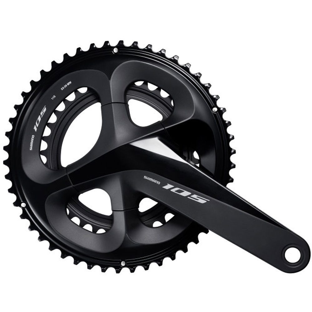 Fahrradkurbel SHIMANO Kurbelgarnitur 105 FC-R7000 172,5mm 50-34Z. 2x11f. schwarz Fah