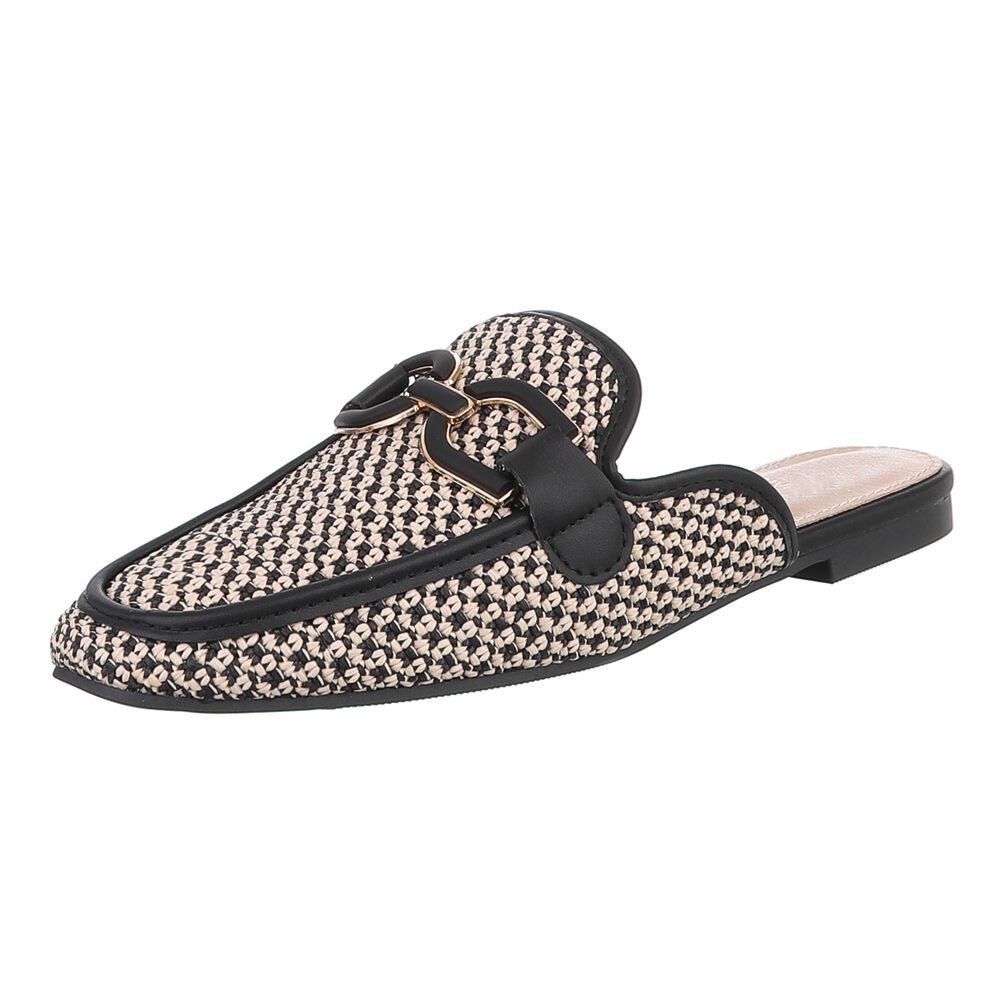 Ital-Design Elegante Damen Mokassins mit Schnalle günstig online kaufen