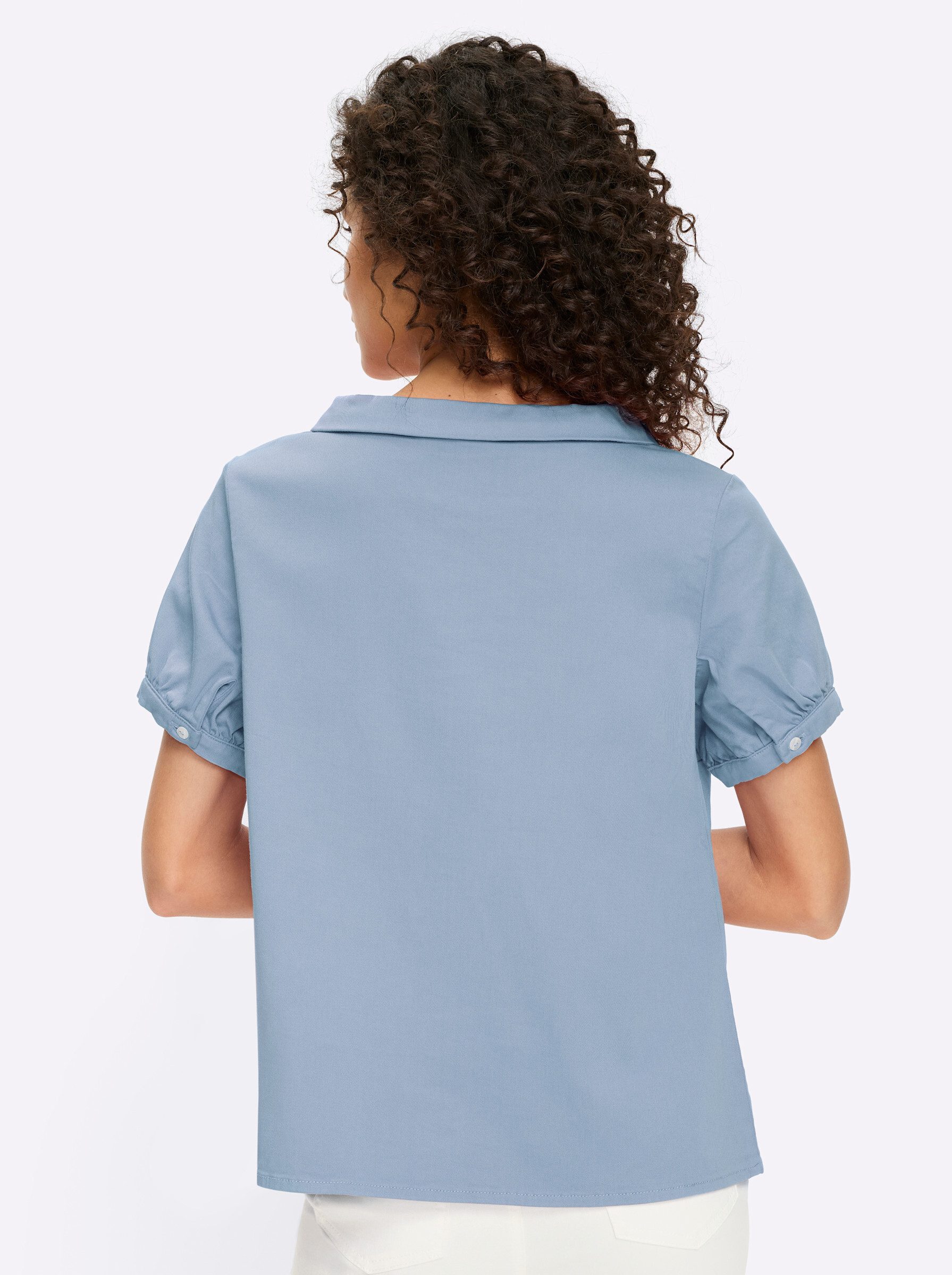 heine Klassische Bluse Bluse Kurzarm