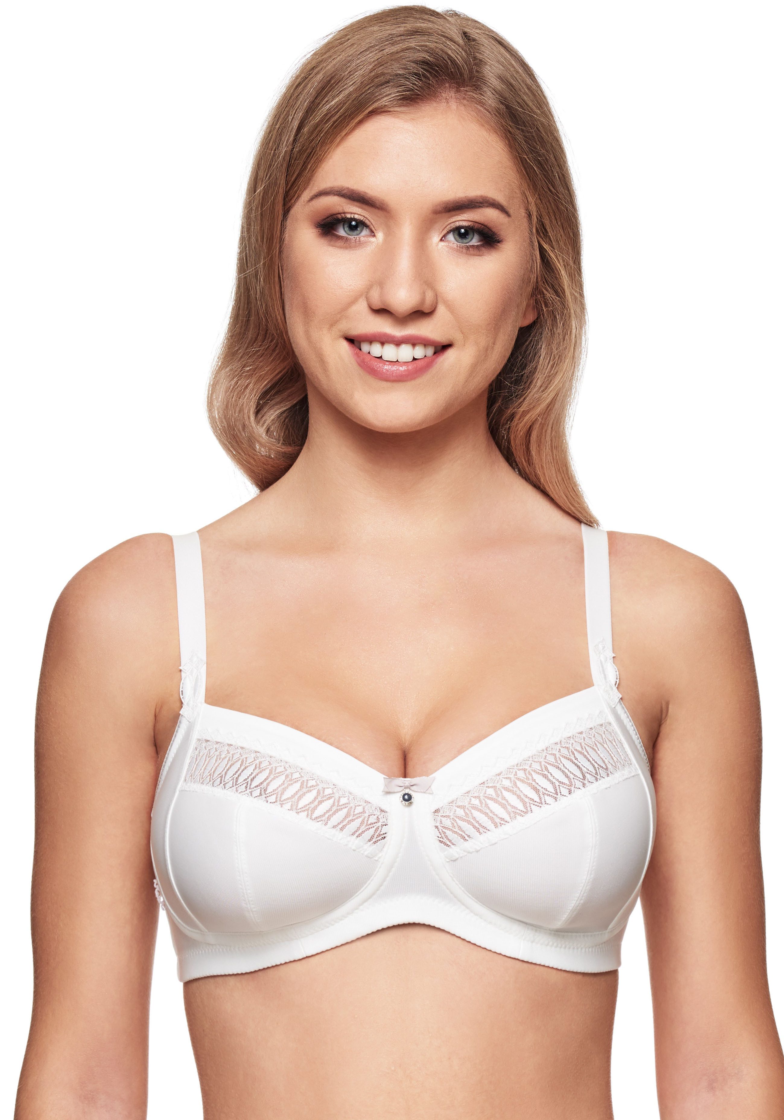 Susa Bügelloser BH Santorin Schweizer Tüllstickerei, Schmuckstein, genähte günstig online kaufen