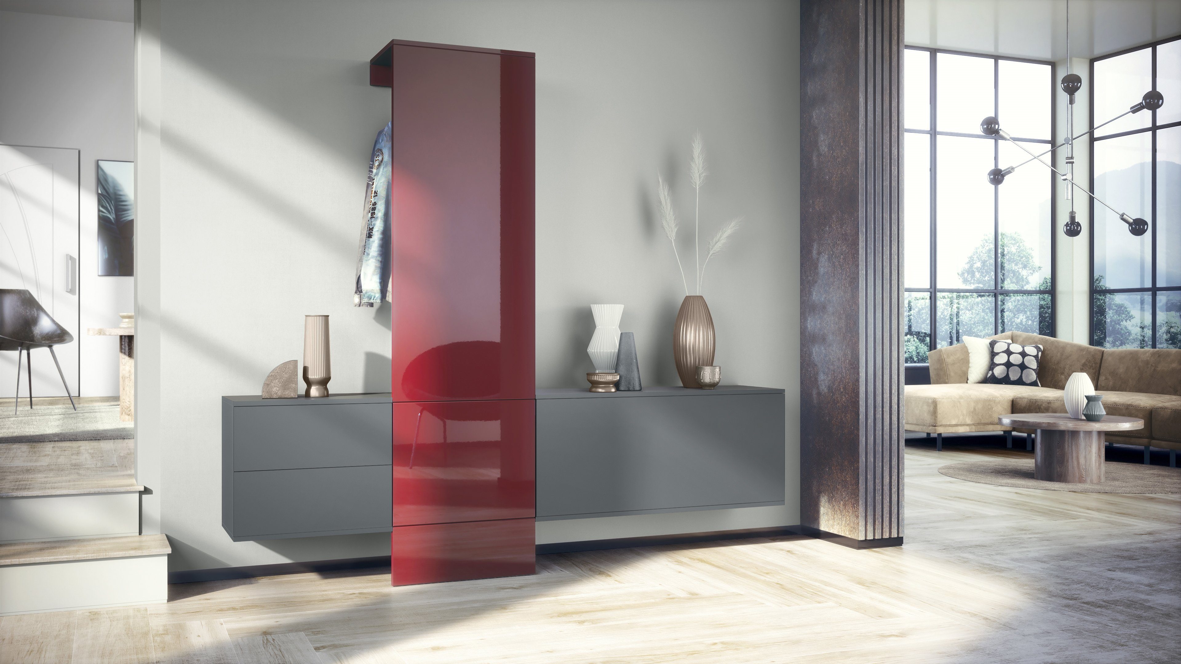 Vladon Garderoben-Set Carlton Set 1, (Wandgarderobe günstig online kaufen