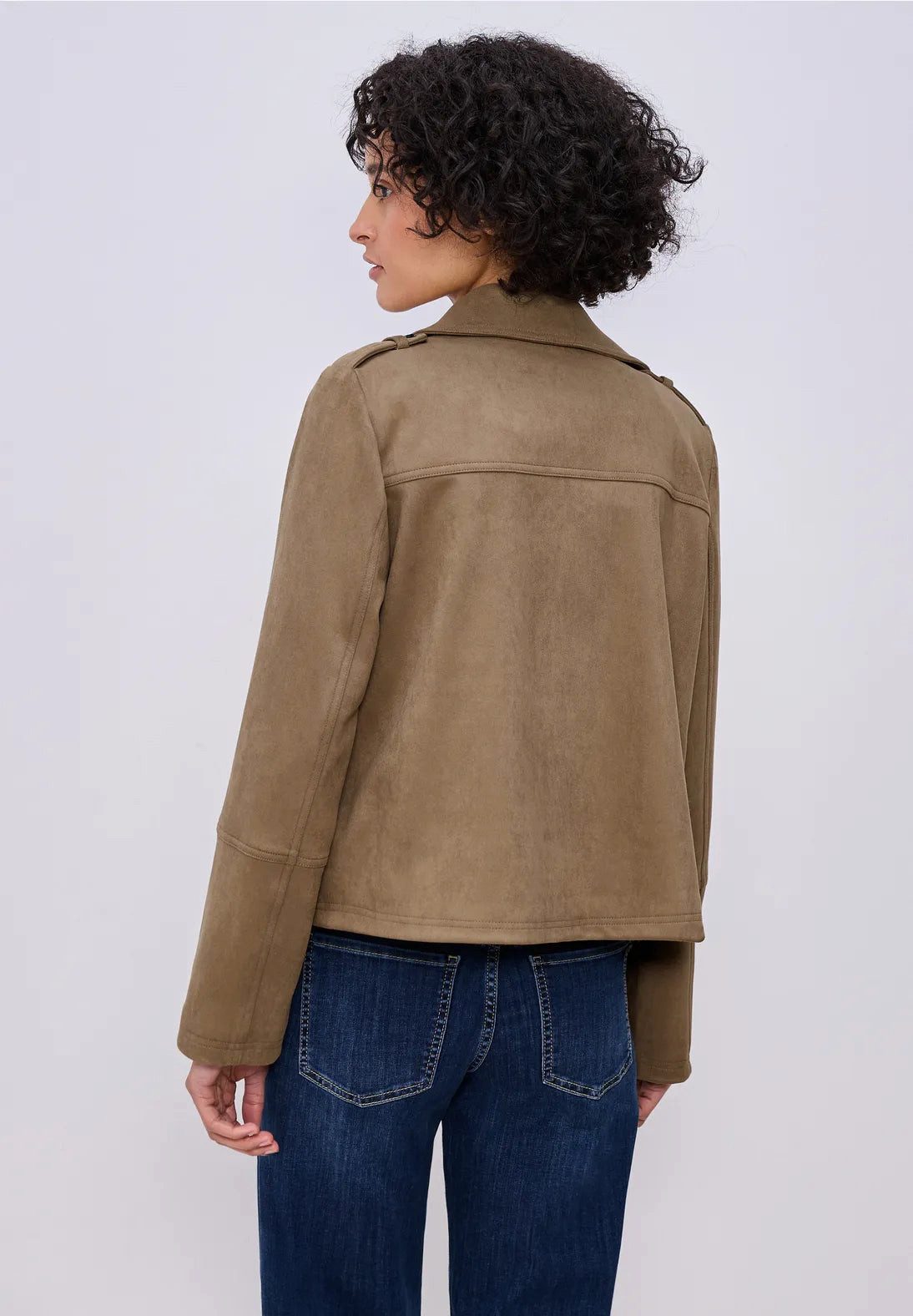 STREET ONE Trenchcoat Trenchcoat aus Velour (1-tlg) günstig online kaufen