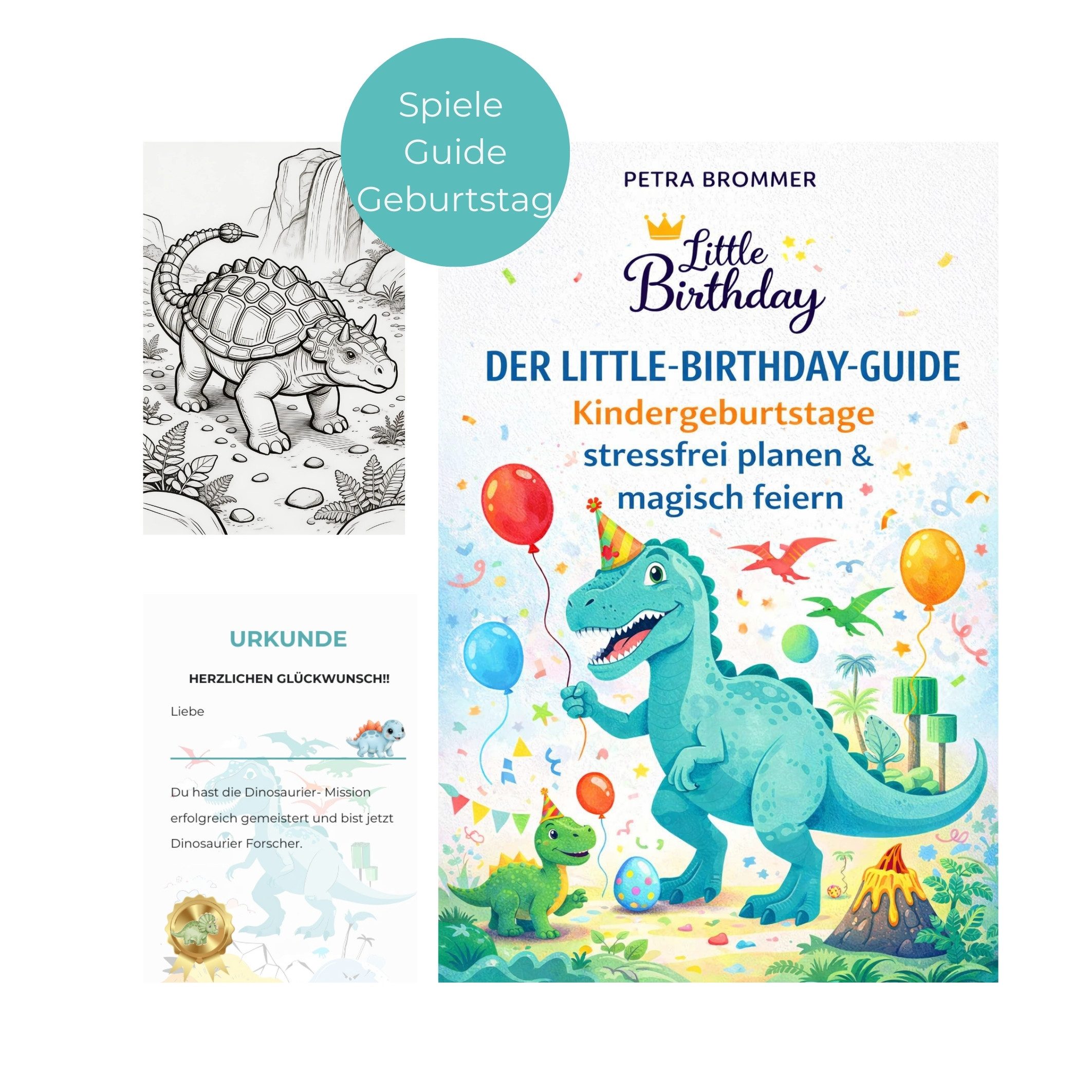 little Birthday Papierdekoration Guide: Kindergeburtstage stressfrei planen & magisch feiern - Dino, Dino