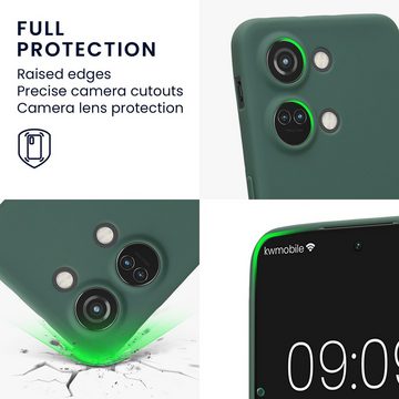 kwmobile Handyhülle Hülle für OnePlus Nord 3 5G, Backcover Silikon - Soft Handyhülle - Handy Case in Tannengrün