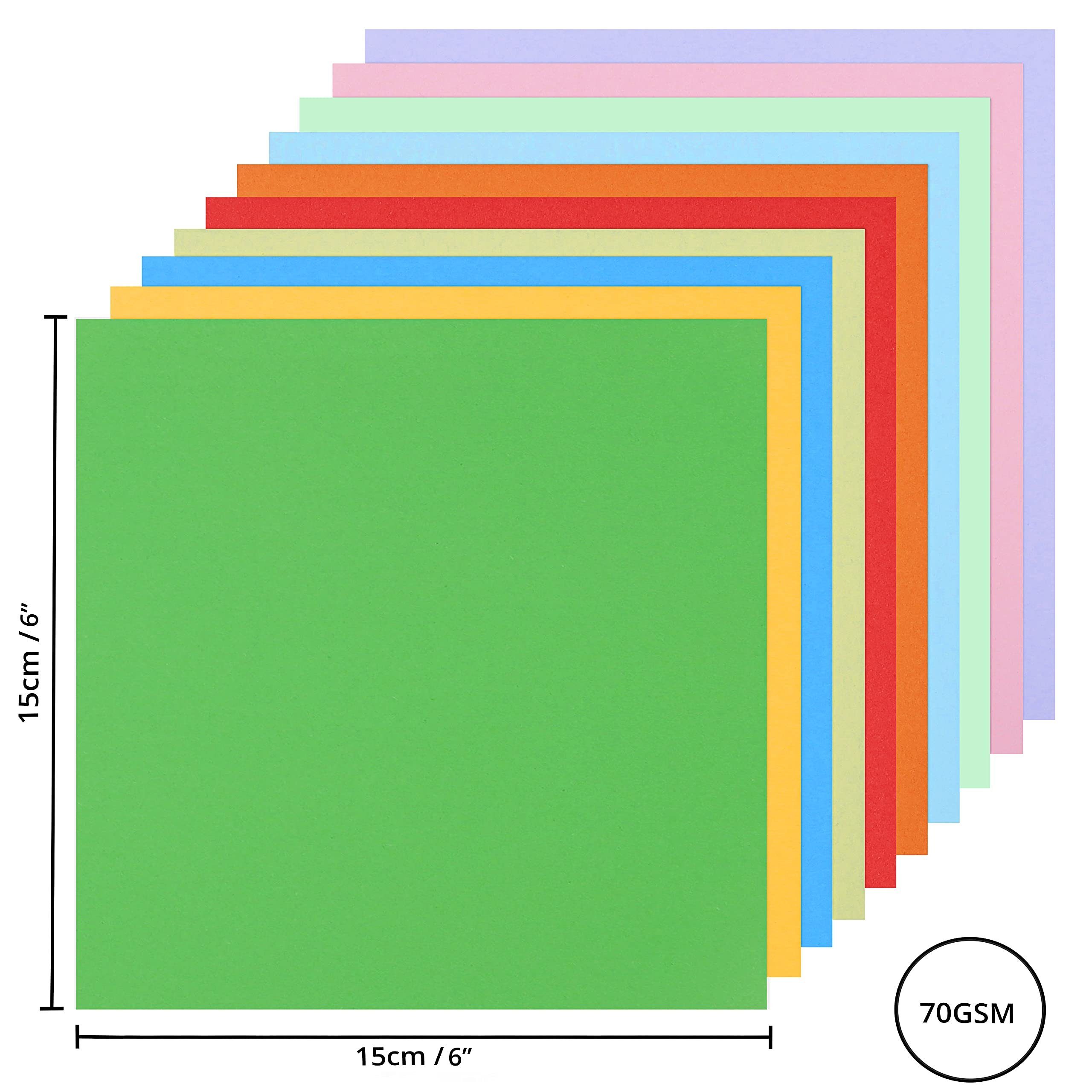 15x15cm Basteln Papier Papier Aquarellpapier Origami Farben Vous Bastelset, - Farben Belle Set – 10 – Set Origami - 15x15cm 10 - –