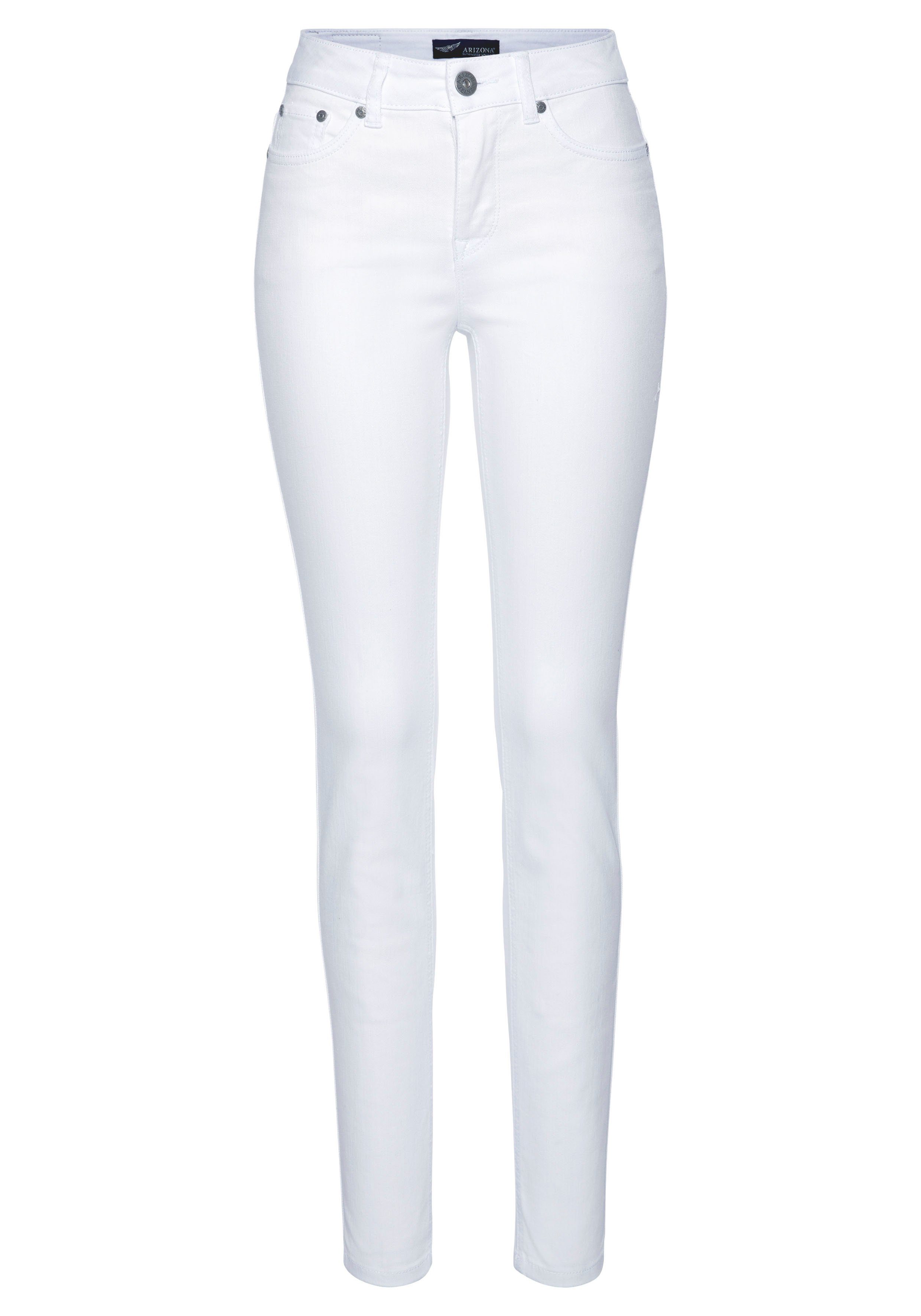 Arizona Slim-fit-Jeans Shaping enge Passform, Röhrenjeans, Used-Look-Waschung, hohe Leibhöhe. € 49,99, (€ 49,99 pro 1 Stk).