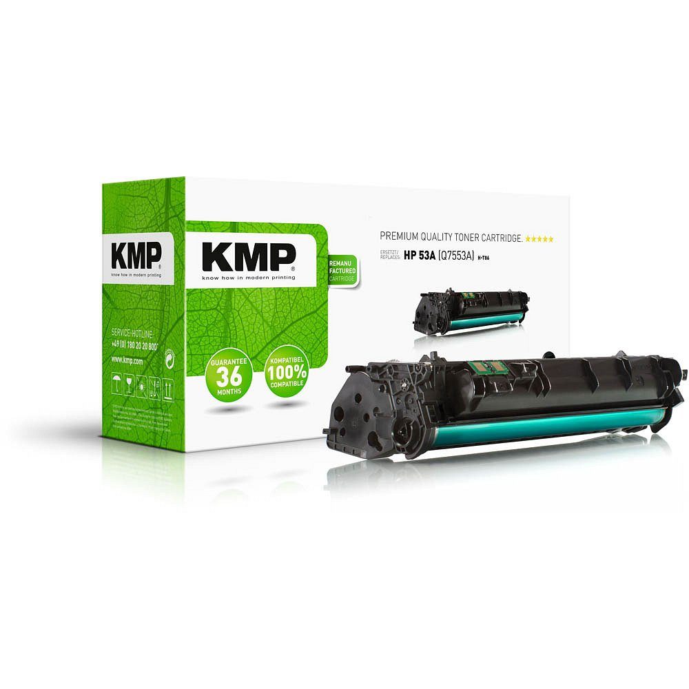 KMP Tonerkartusche 1 Toner H-T86 ERSETZT 53A - black, (1-St)