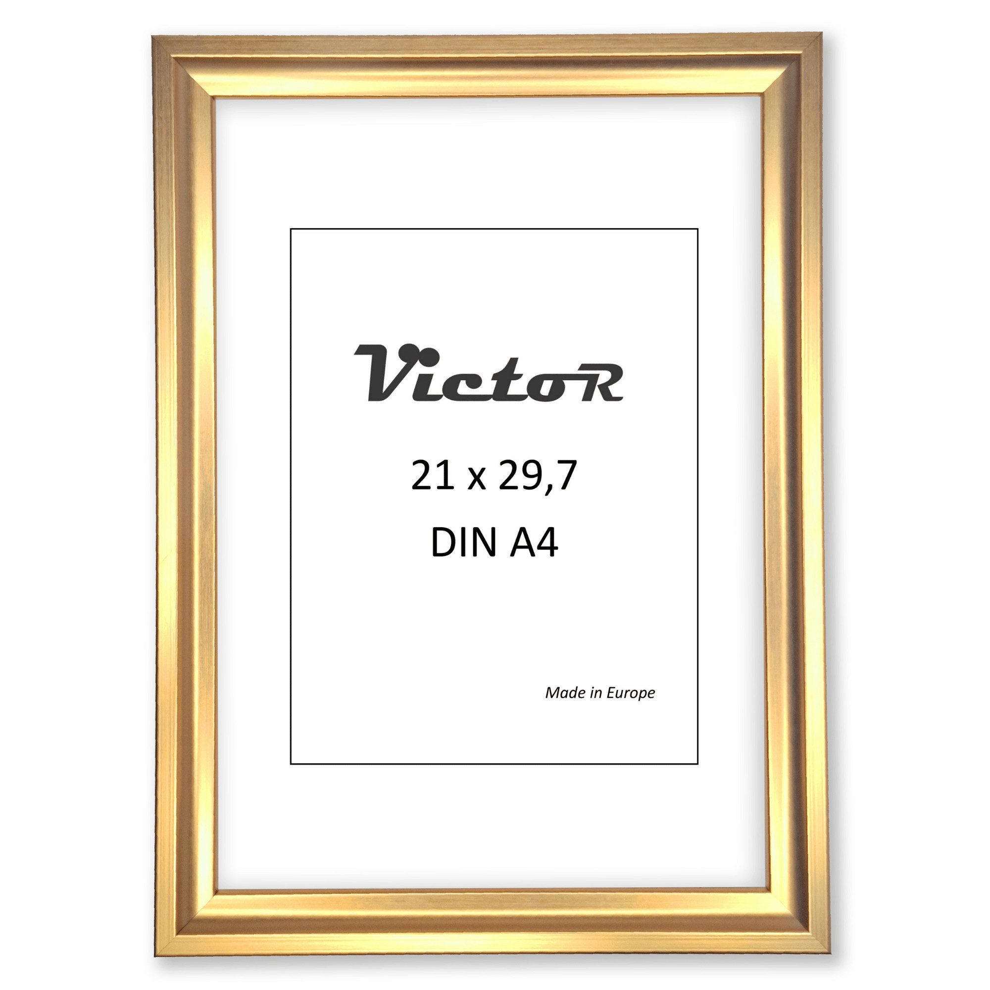 Victor (Zenith) Bilderrahmen Renoir, Bilderrahmen 21x30 cm Gold A4, Bilderr günstig online kaufen