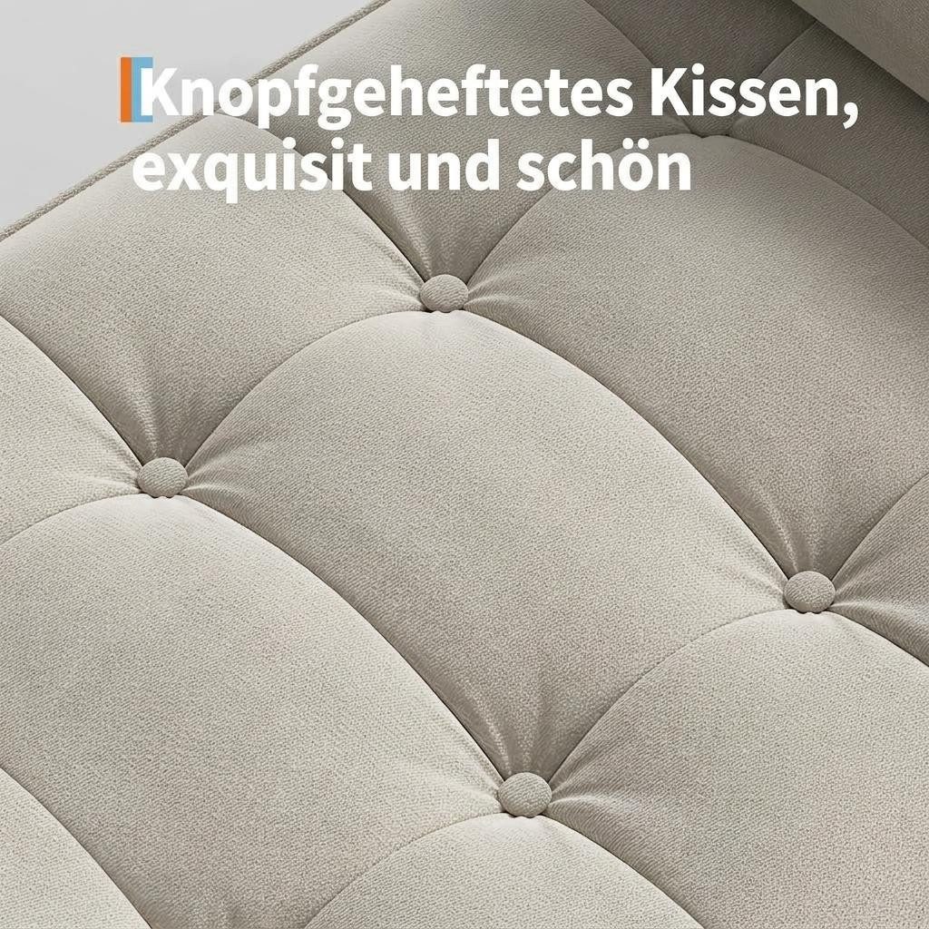 GarveeMore Polsterbank Polsterbank mit Stauraum Flurbank Sitzbank,Samt 118x43x64cm – Bild 4 von 5