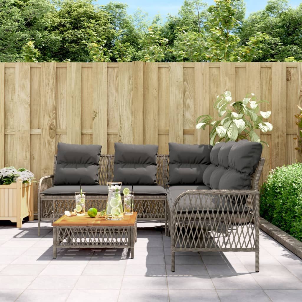 vidaXL Gartenlounge-Set 2-tlg. Garten-Sofagarnitur mit Auflagen günstig online kaufen