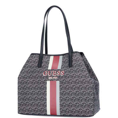 Guess Umhängetasche GUESS Damen Shopper Vikky Charcoal Logo (Stück, Stück)