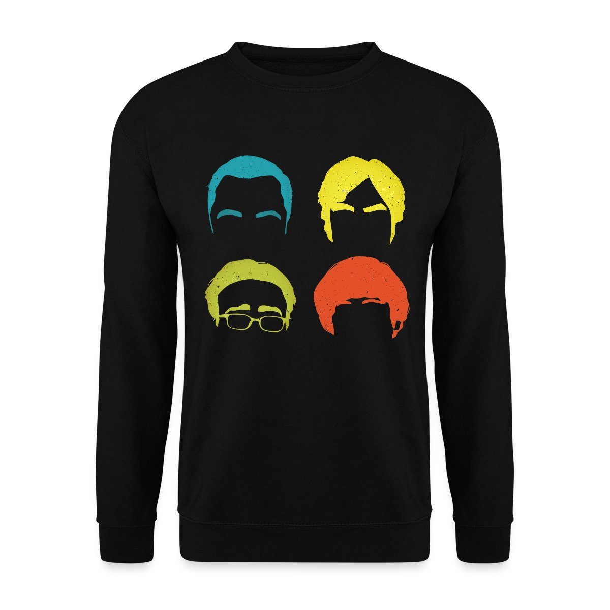 Sweatshirt The Big Bang Theory Schlaue Köpfe Team Pop Art Unisex Pullover