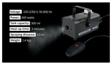 Showlite Discolicht SN-400, Nebelmaschine, 56m³/min Nebelausstoß, 3,5m Sprühdistanz