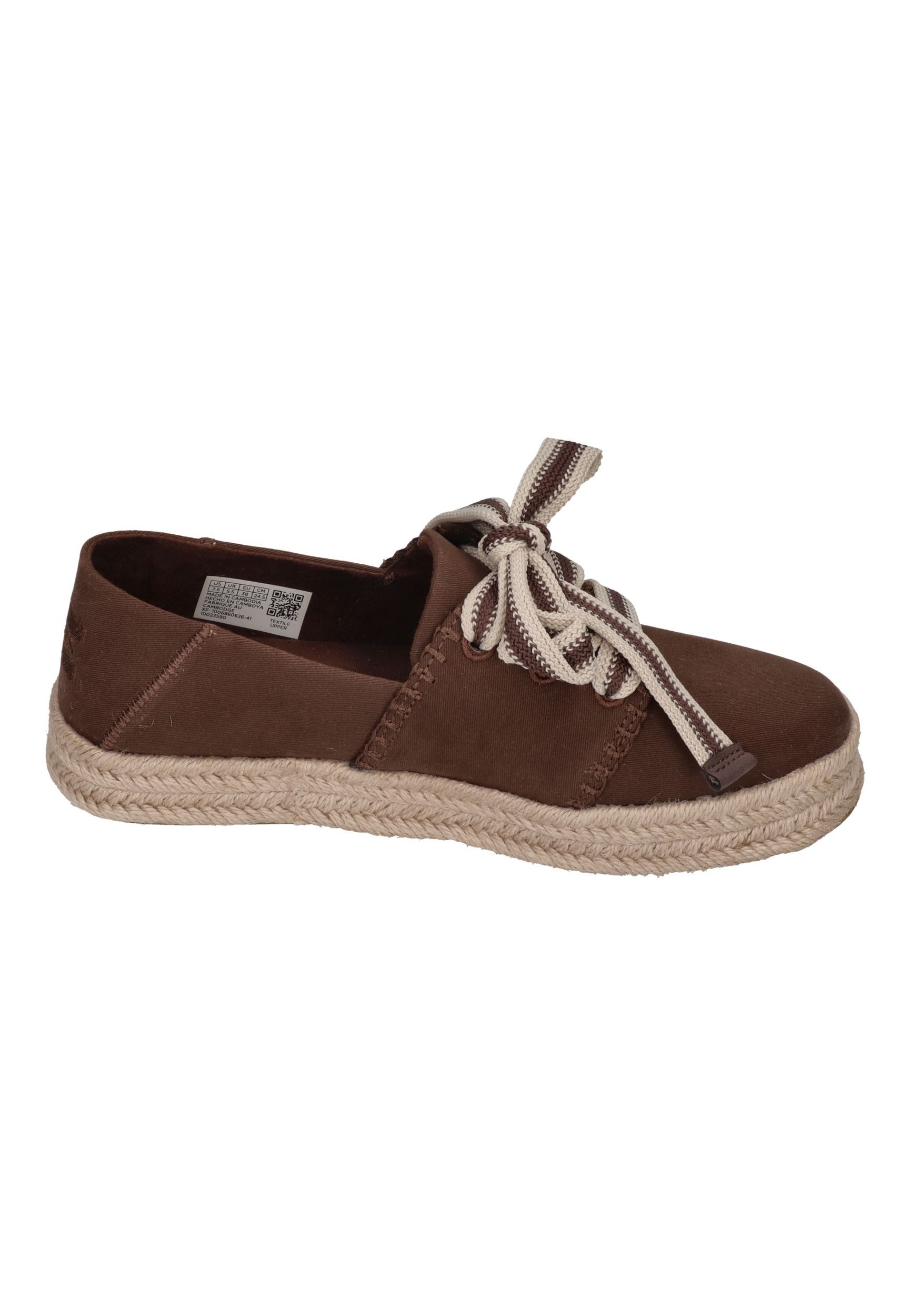 TOMS CAROLINA LACE UP Espadrille hot cocoa deco