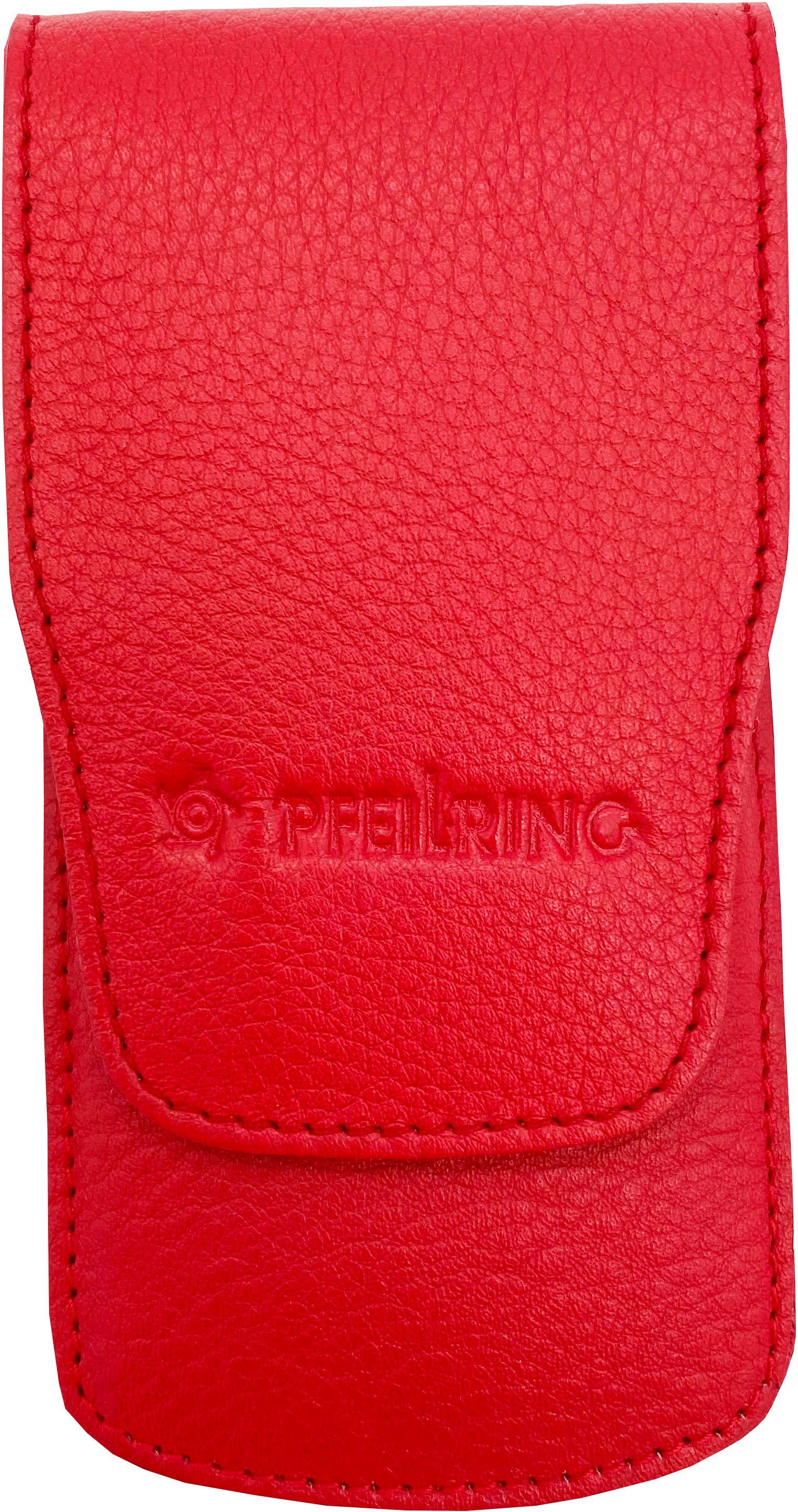 PFEILRING tlg., Maniküre-Etui, rot 4 Nappaleder