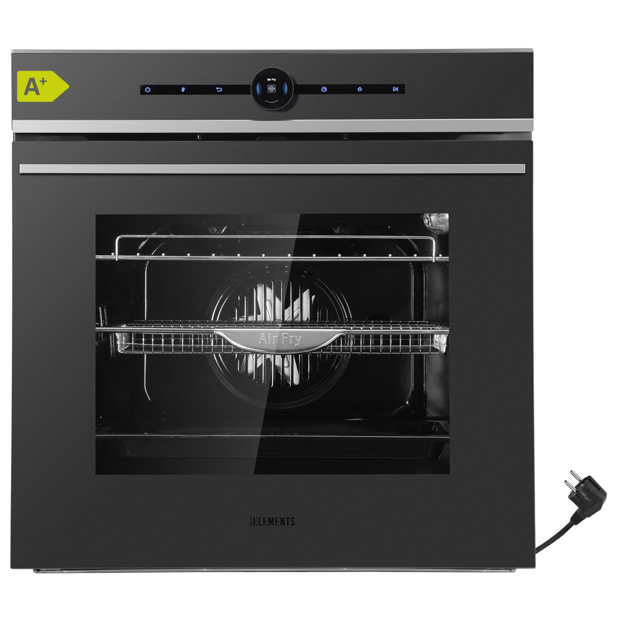 KB Elements Einbaubackofen 15 x Funktionen, Airfryer Funktion, TFT Display, AQUA CLEAN, mit 2-fach-Teleskopauszug, AQUA CLEAN, Air Fry Funktion, Rotisserie Funktion, Multifunktionales TFT-Display