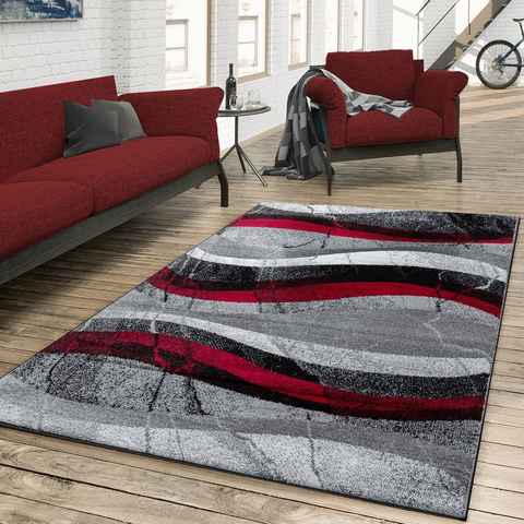 Teppich Wohnzimmer Teppich Moderner Kurzflor Shabby Chic, TT Home, Läufer, Höhe: 13 mm