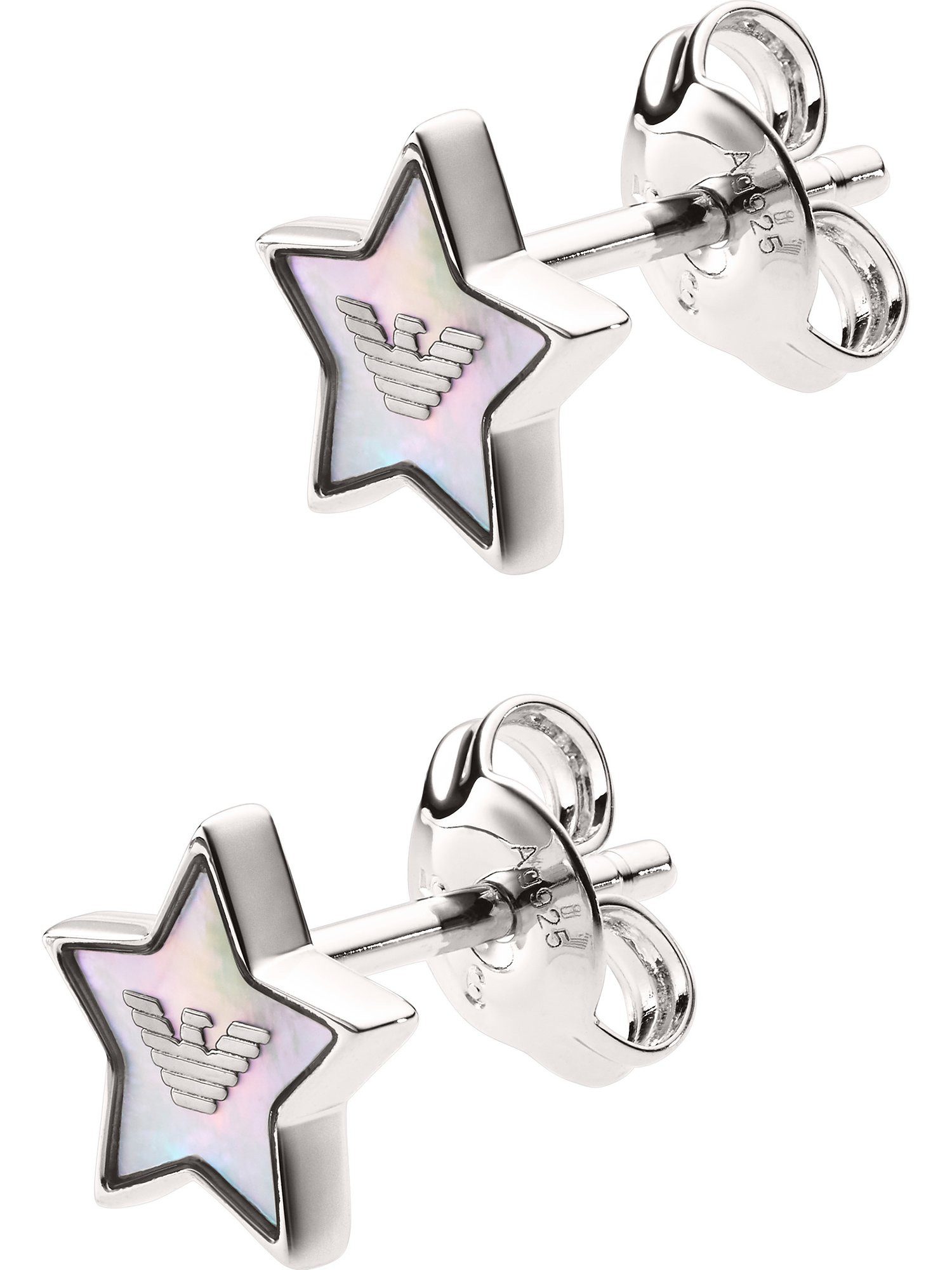 Emporio Armani Paar Ohrstecker silberfar...