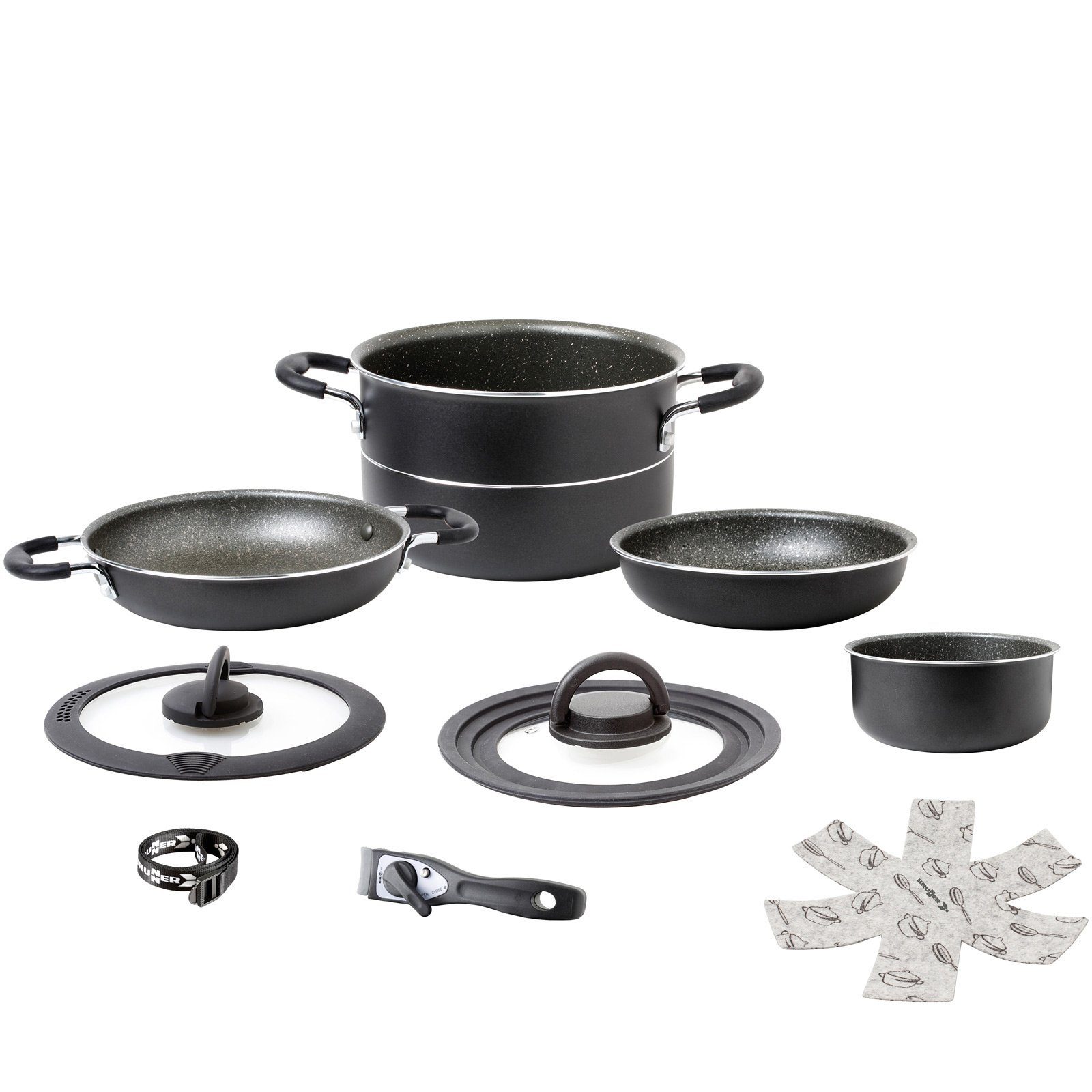 Topf-Set Alu Koch Set Pirate Ø20 Camping Outdoor