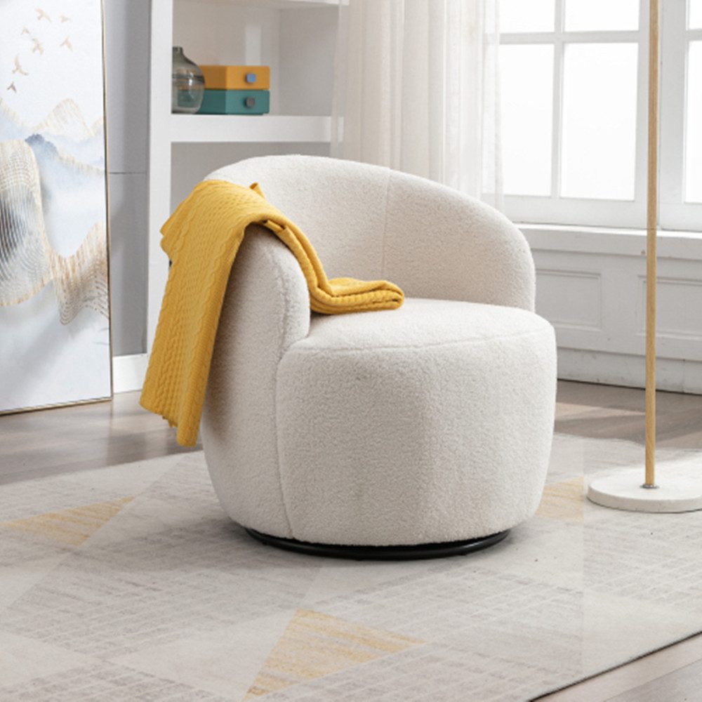 Sitzsack Couch, Armchair Barrel Chair Soft Fabric,Sitzsack Sessel Swivel