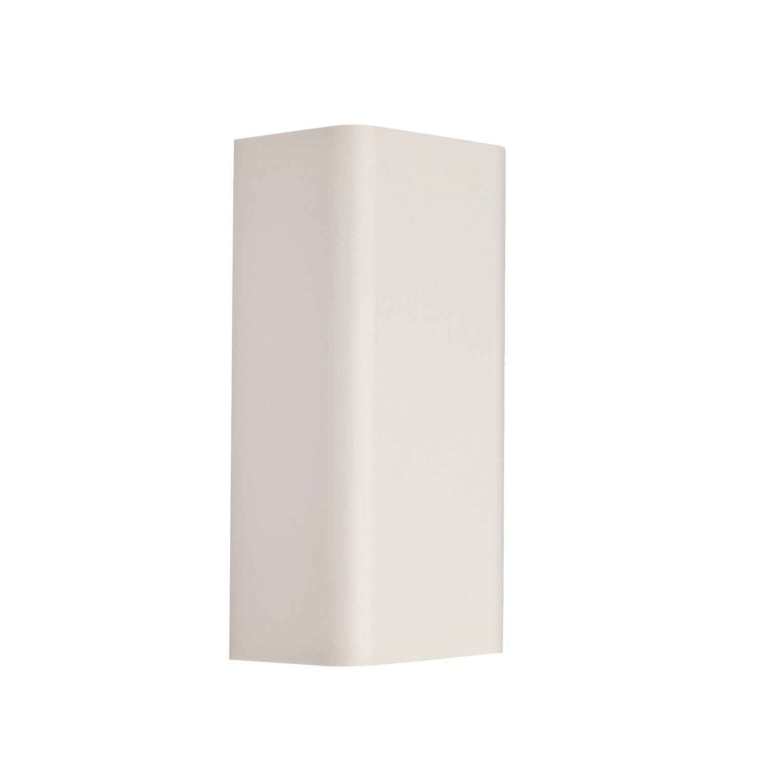 Licht-Erlebnisse Wandleuchte BERGEN, ohne Leuchtmittel, Metall GU10 Up Down 23 cm hoch Weiß 2-flammig eckig Modern