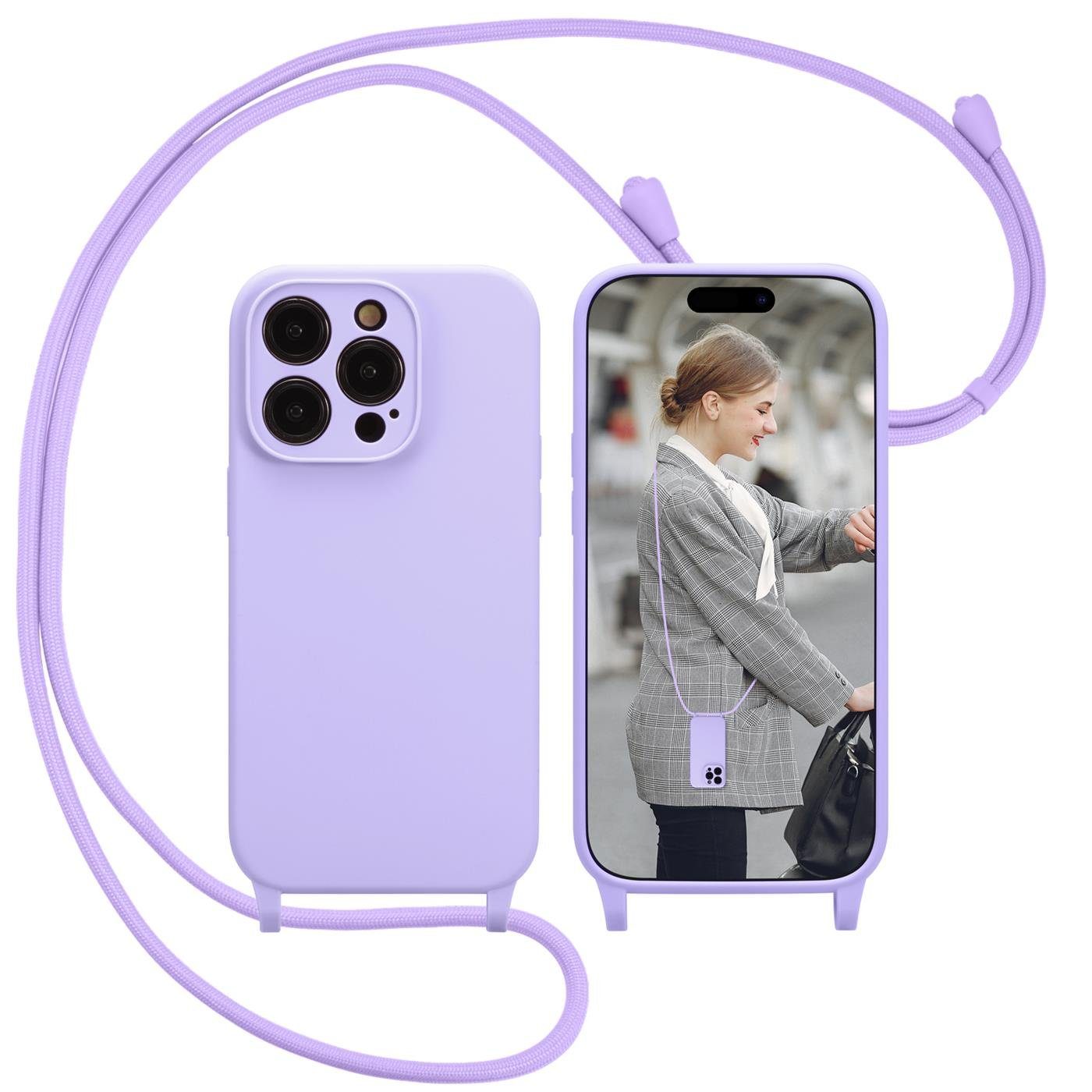 CoolGadget Handykette Premium Handyhülle mit verstellbarer Handykette für iPhone 12 Pro Max 6,7 Zoll, Hülle zum Umhängen Kette, Ideal für Festival- und Outdoor-Enthusiasten