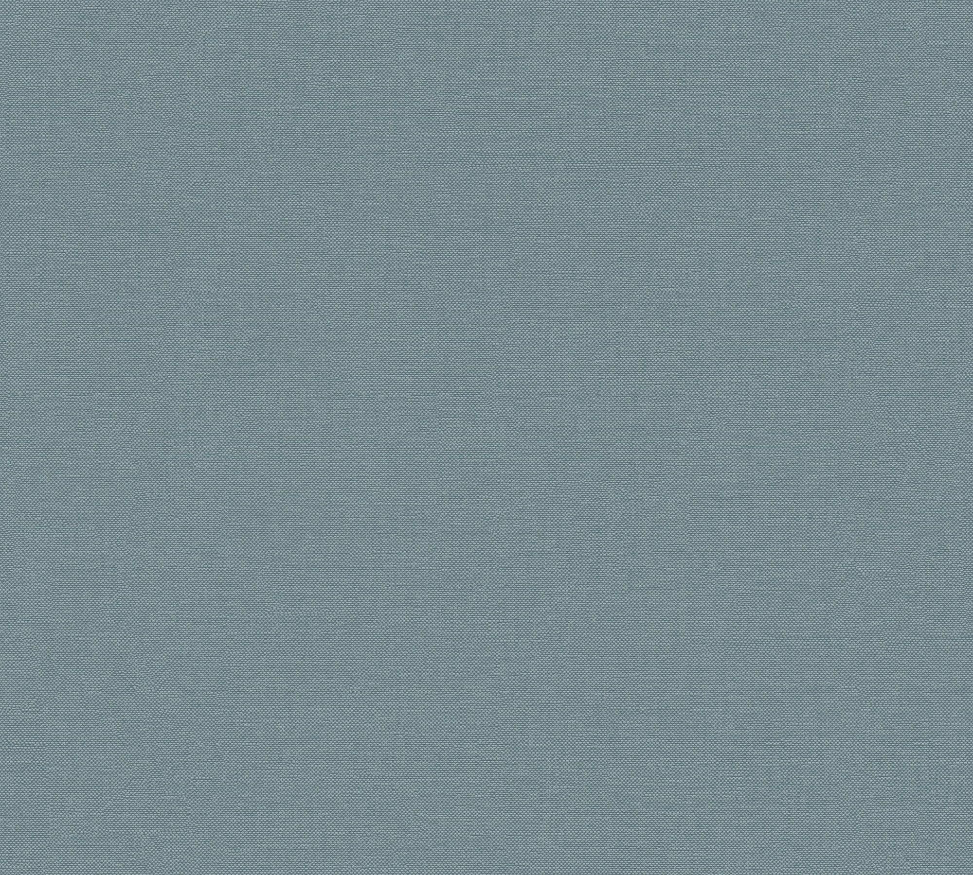 Einfarbig matt, Unitapete (1 Tapete St), Vliestapete Ginko, A.S. strukturiert, Création Blau