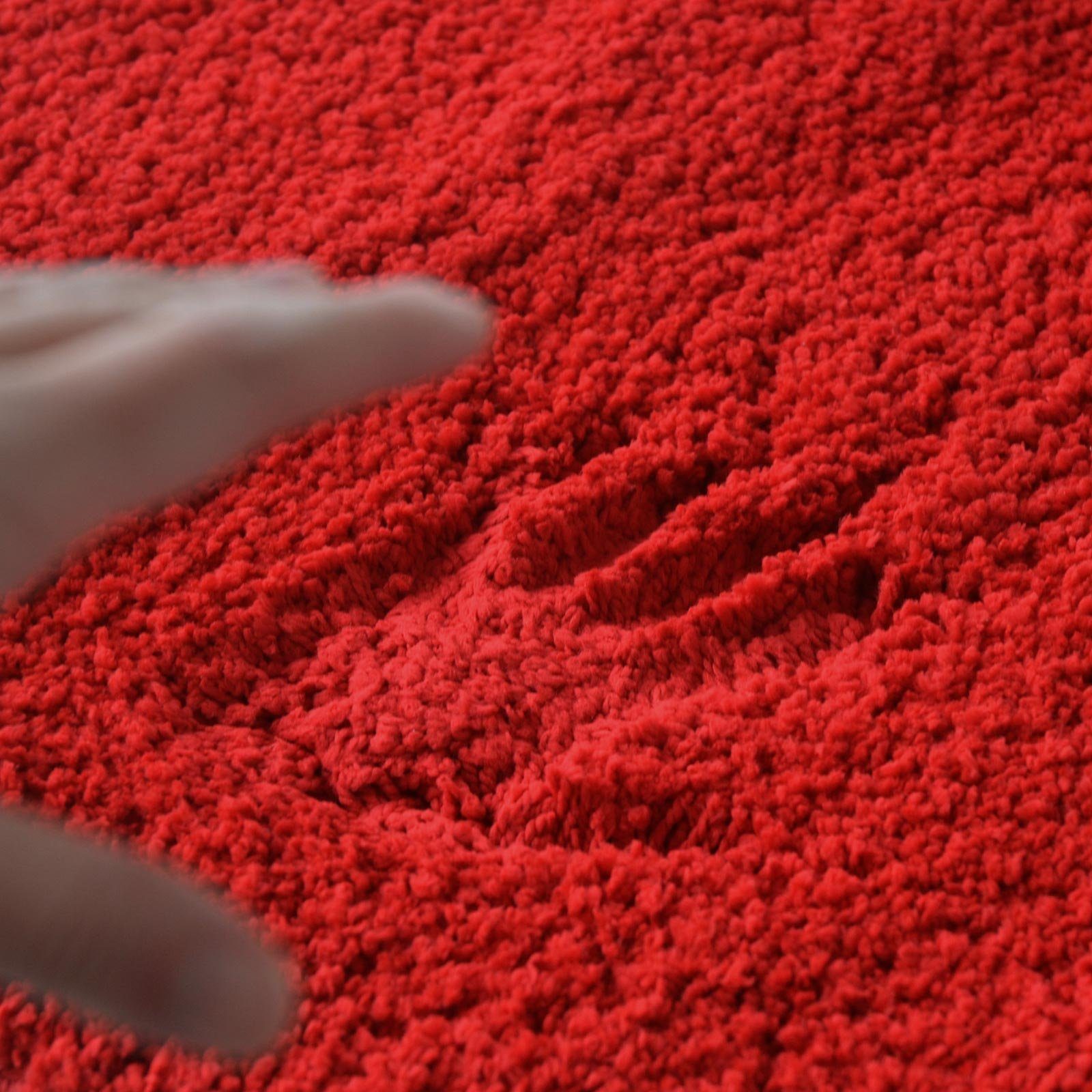 Karat Badematte Bari Hazy, Rechteckig, In verschiedenen Farben & Größen erhältlich, Höhe 30 mm, Weicher & dichter Flor, Polyester, Mikrofaser, Rechteckig, besonders weich durch Mikrofaser