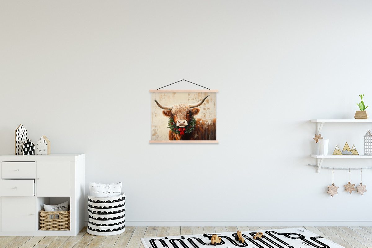 MuchoWow Poster Weihnachten - Schottischer Highlander günstig online kaufen