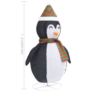 DOTMALL Weihnachtsfigur Weihnachtsdeko Pinguin LED Luxus-Gewebe 120 cm