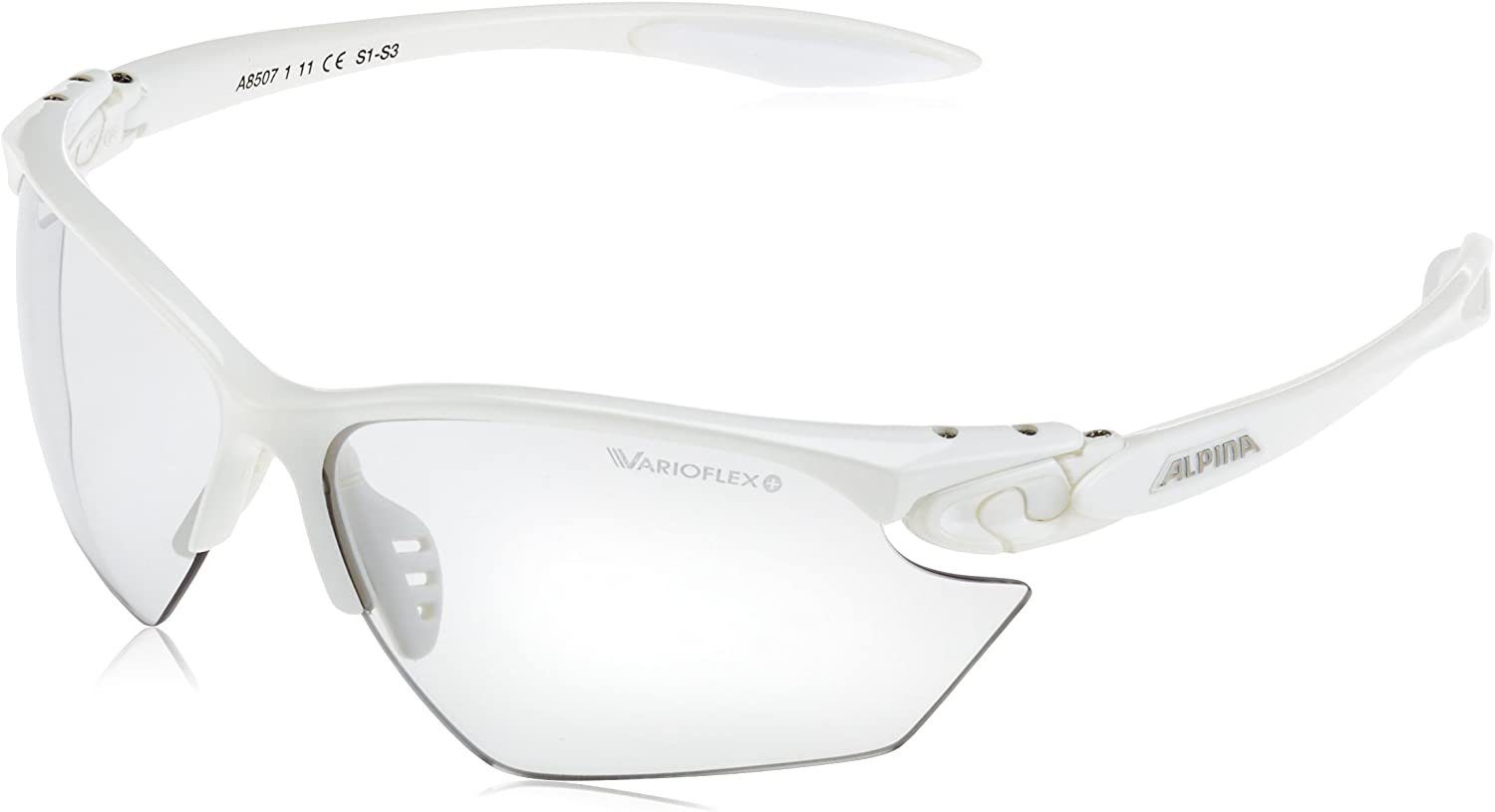 Alpina Sonnenbrille Alpinac Sportbrille Twist Four S Vl+ white