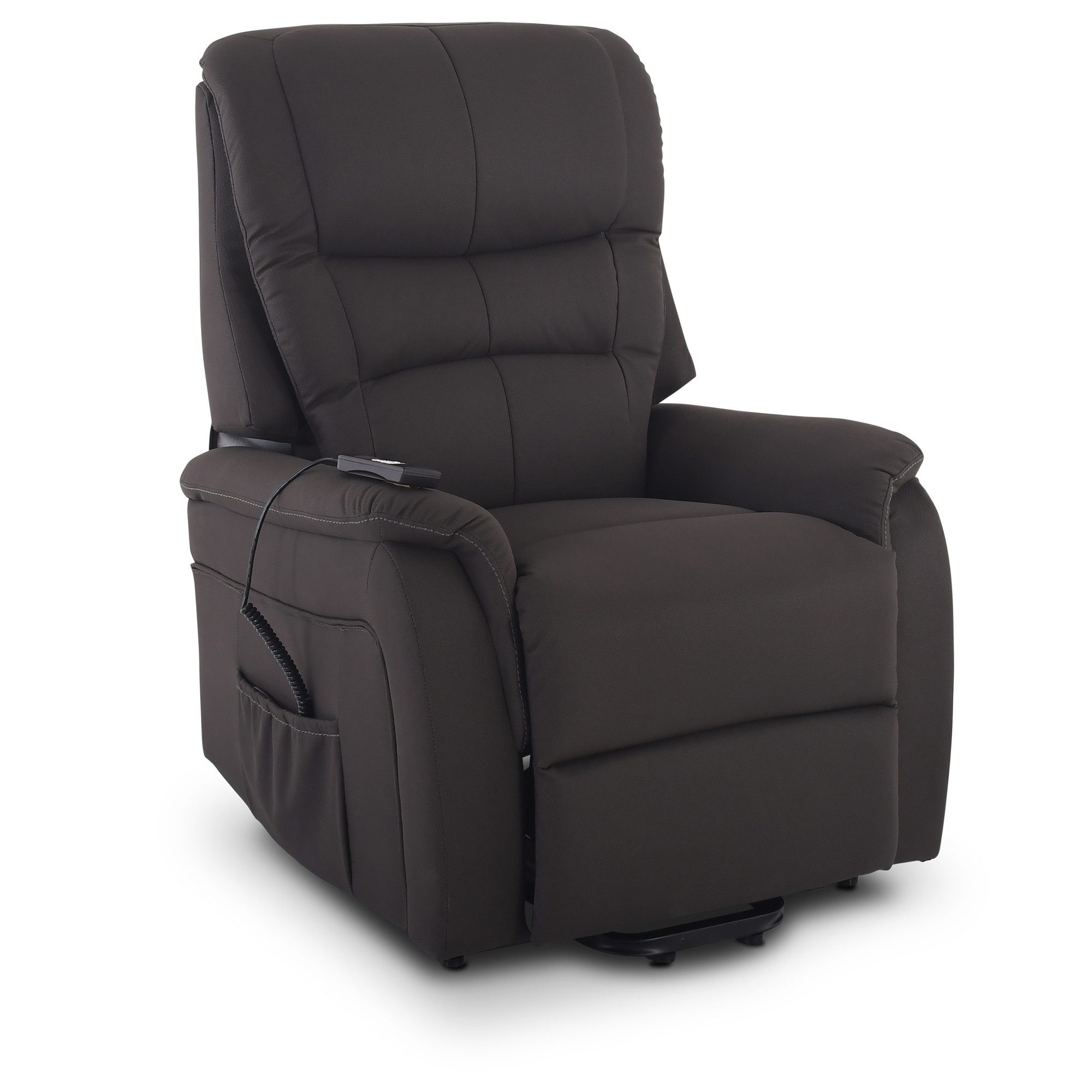 Raburg TV-Sessel Fernsehsessel mit Aufstehhilfe, 120 kg, Relax- & Liegefunktion, Jan, Relaxsessel, elektrisch mit Fernbedienung, 2× Motoren