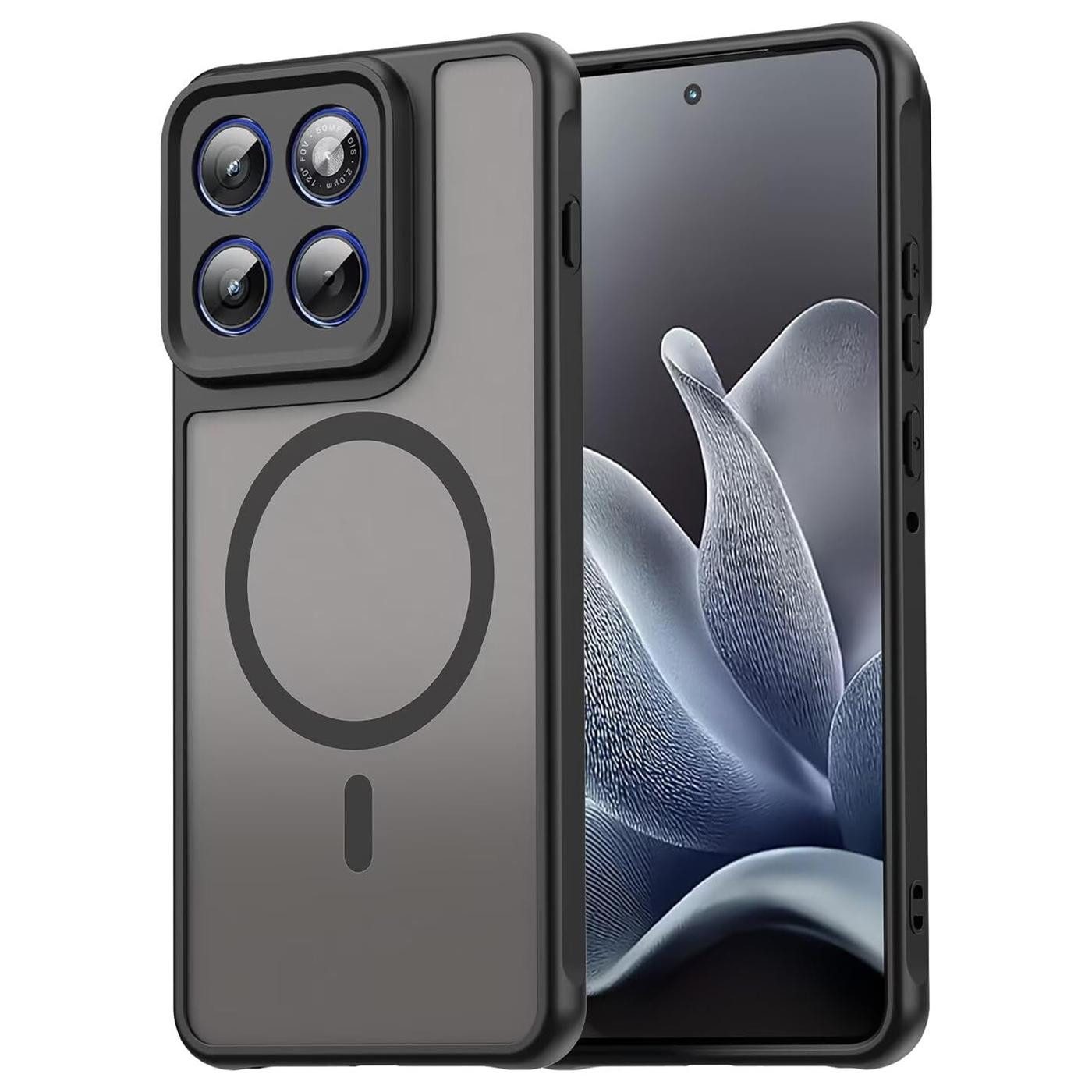 CoolGadget Handyhülle Magnet-Hülle für Motorola Edge 70 Schutzhülle magnetisch 6,67 Zoll, Hülle Matt Stoßfest kompatibel mit QI-Laden Zubehör Kameraschutz Case