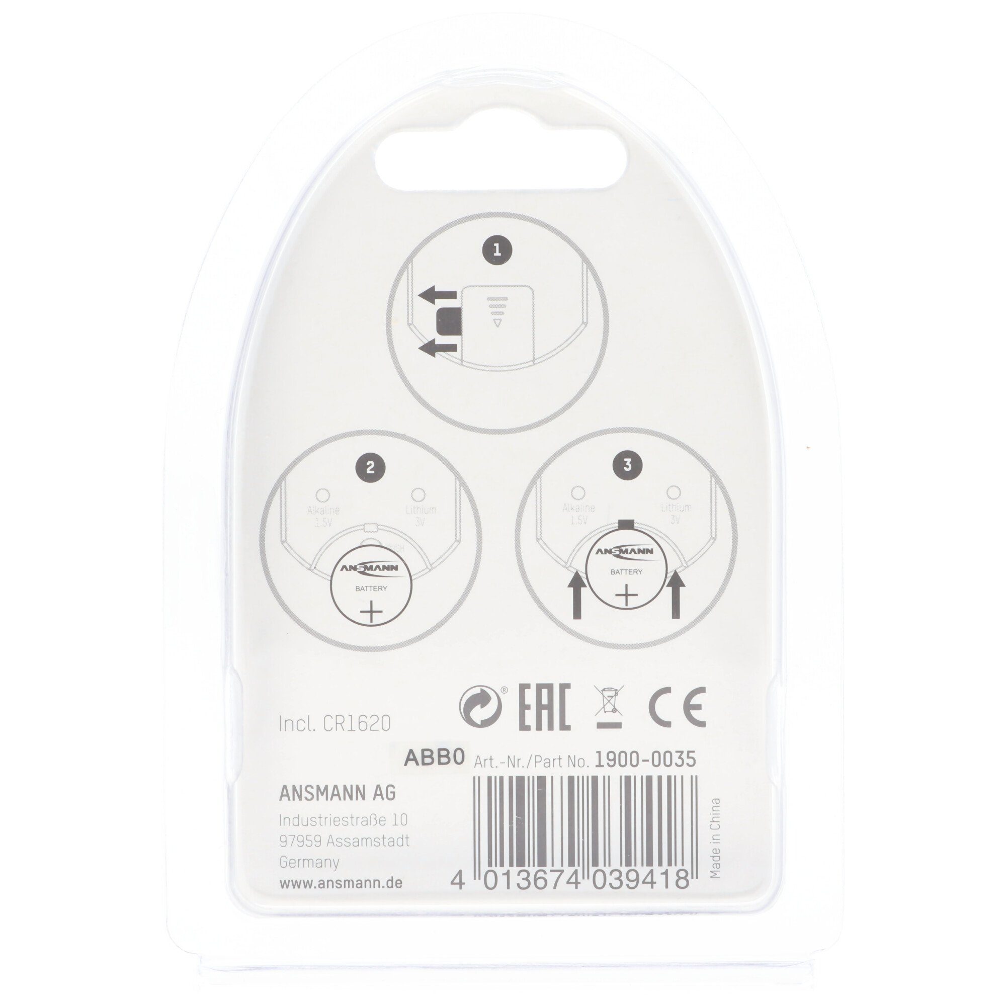 Batterie Knopfzellent ANSMANN® Batterietester Alkaline Lithium für der Knopfzellen, und