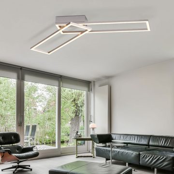 etc-shop LED Deckenleuchte, LED-Leuchtmittel fest verbaut, Warmweiß, Deckenlampe Wohnzimmerlampe beweglich 3 Stufen Dimmer LED Designlampe