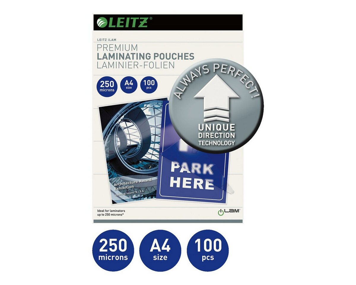 Thumbnail - LEITZ Laminierfolie iLAM UDT, A4, 250 mic, glänzend