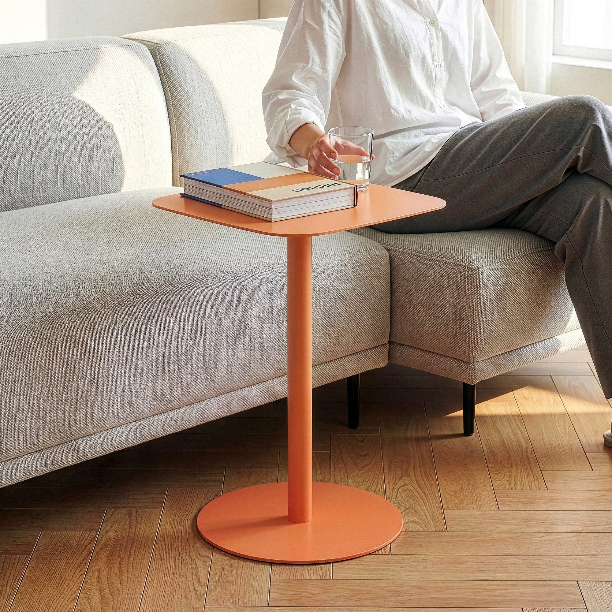 en.casa Beistelltisch, »Nastätten« Balkontisch aus Metall 50 x 40 x 40 cm O günstig online kaufen