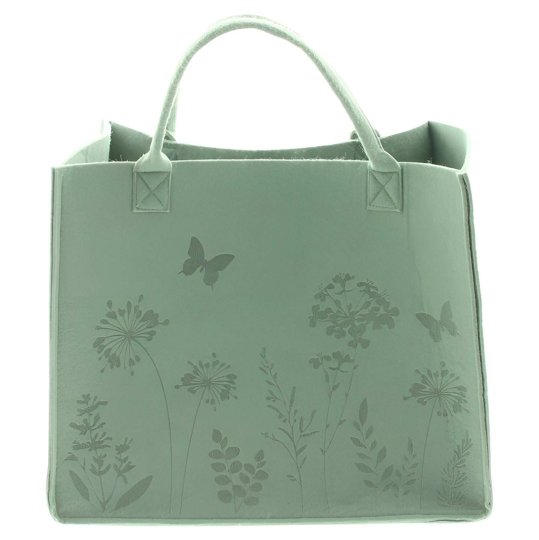 Dekoleidenschaft Einkaufsshopper "Blumenwiese" aus Filz in günstig online kaufen