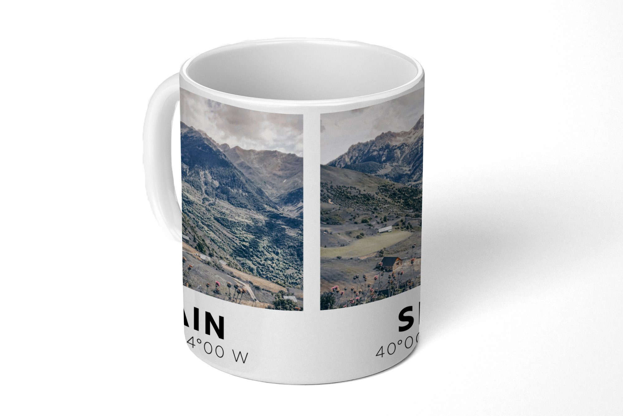 MuchoWow Tasse Spanien - Grün - Natur, Keramik, Kaffeetassen, Teetasse, Becher, Teetasse, Geschenk