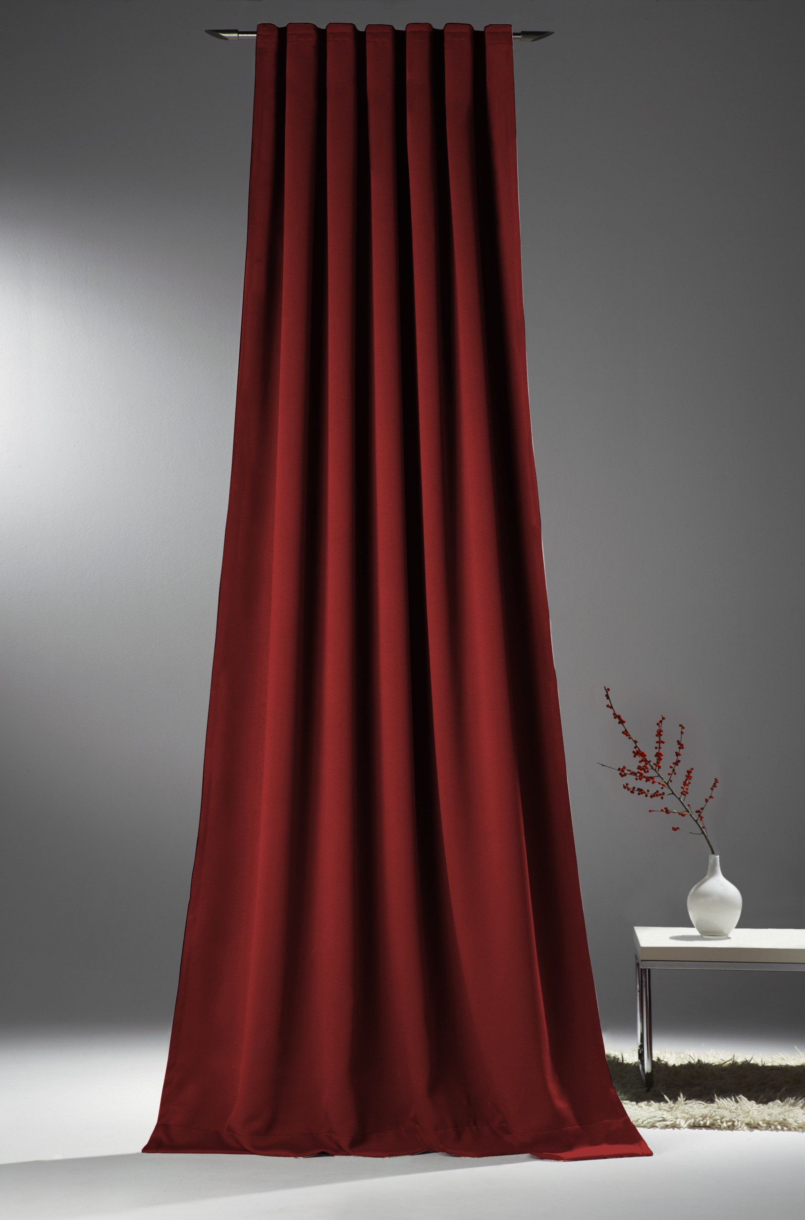 novumfix Verdunkelungsvorhang Sunout/32 bordeaux-rot Thermovorhang XXL Kräu günstig online kaufen