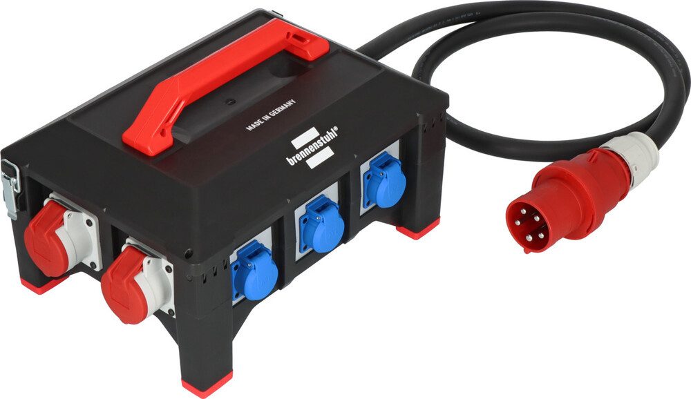 Brennenstuhl CEE-Stecker IP44, für Innen- und Außenbereich, 63A, CEE-Stecker, Fehlerstromschutz