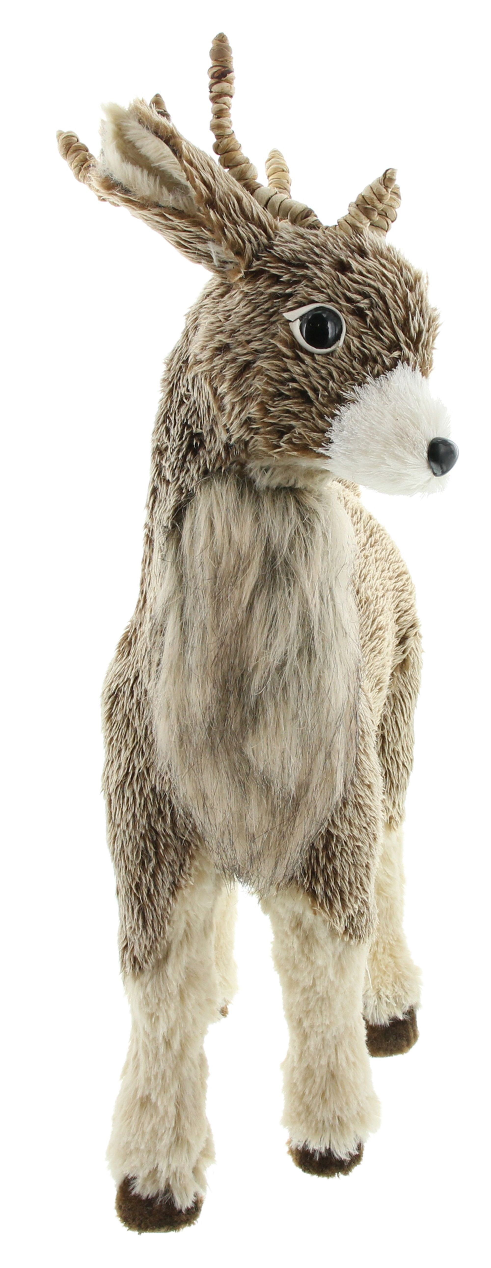 Dekoleidenschaft Dekofigur "Rentier" mit Fell in 2 Größen, 49 / 69 cm hoch, günstig online kaufen