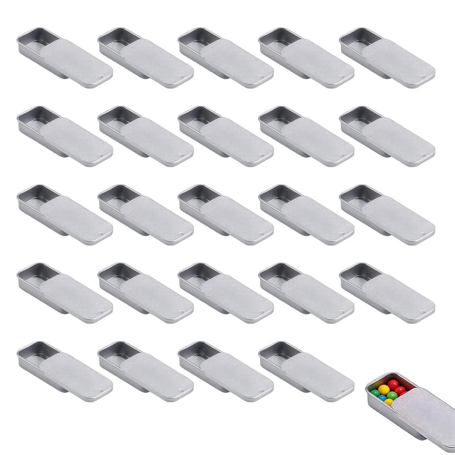 LuxusKollektion Aufbewahrungsdose Metalldosen Klein mit Schiebedeckel 24Stk (24 St)